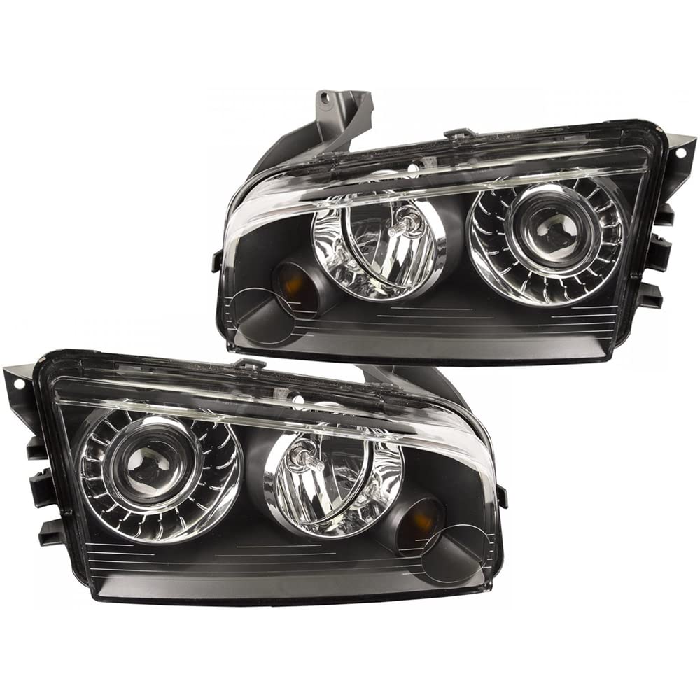 HID Headlights for Dodge Charger 2008-2010 - Left/Right Pair - Driving at Night