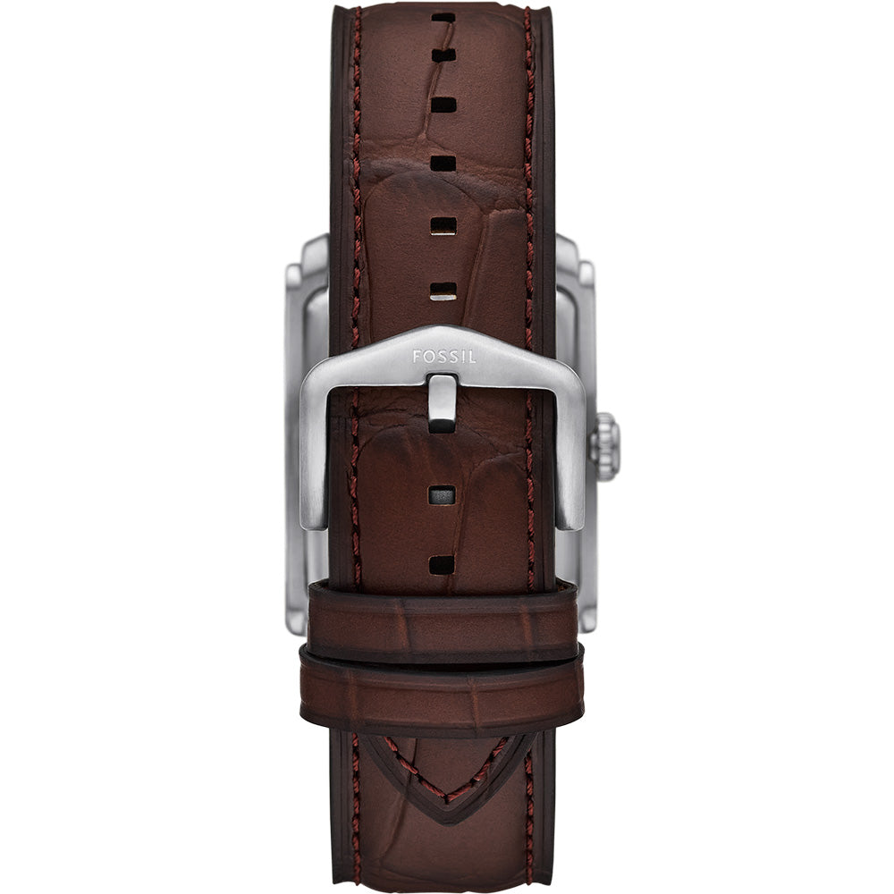 Fossil Carraway FS6110 Genuine Leather Watch for Men - Stylish & Durable Timepiece for Everyday Wear, Business & Casual Outfits