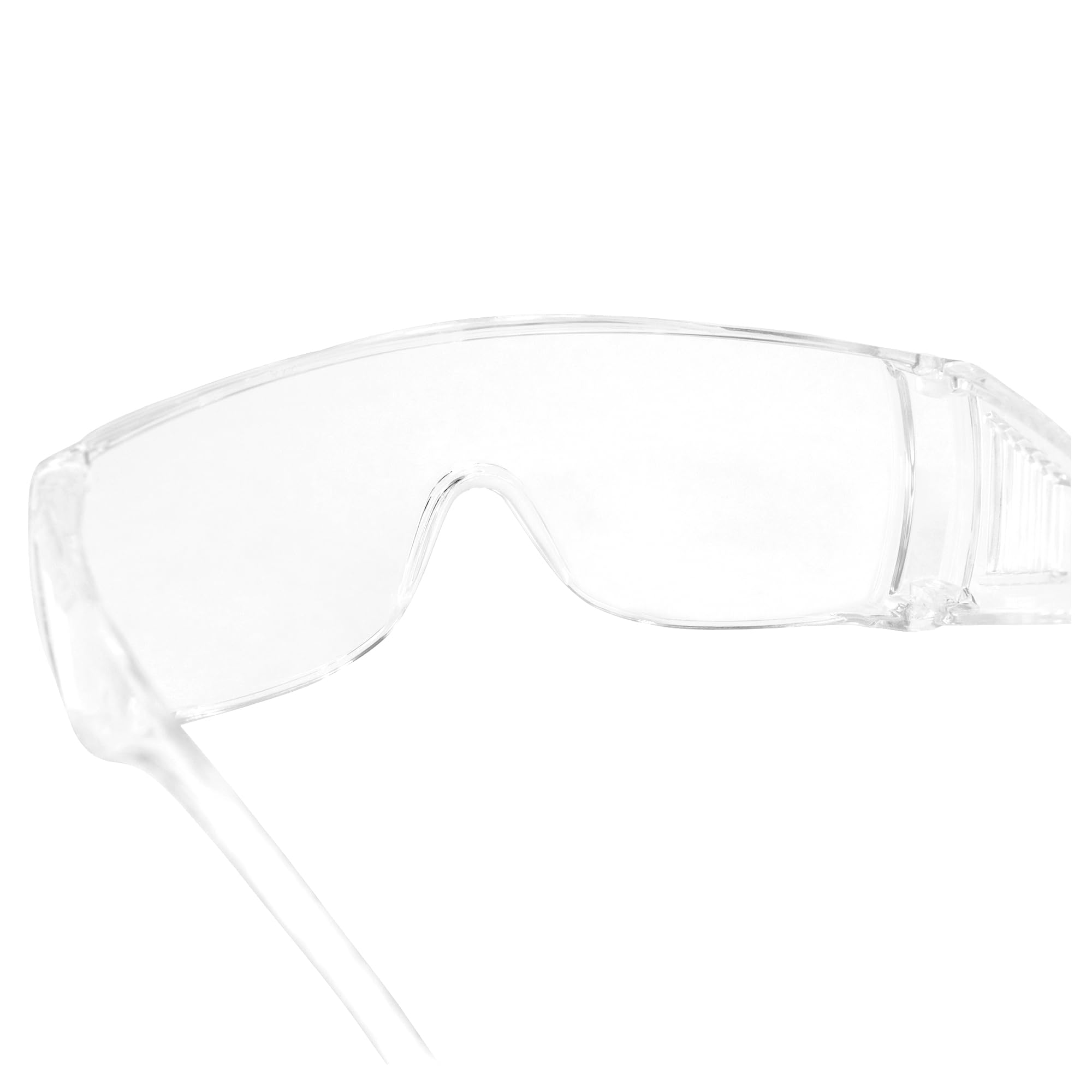100 Pack MotoFrames Safety Glasses with Clear Lens & Side Shields - ANSI Z87.1 Certified, Anti-Fog, Scratch Resistant - Perfect for Construction, Woodworking, Lab Work & Outdoor Activities (Fits Over Prescription Glasses)