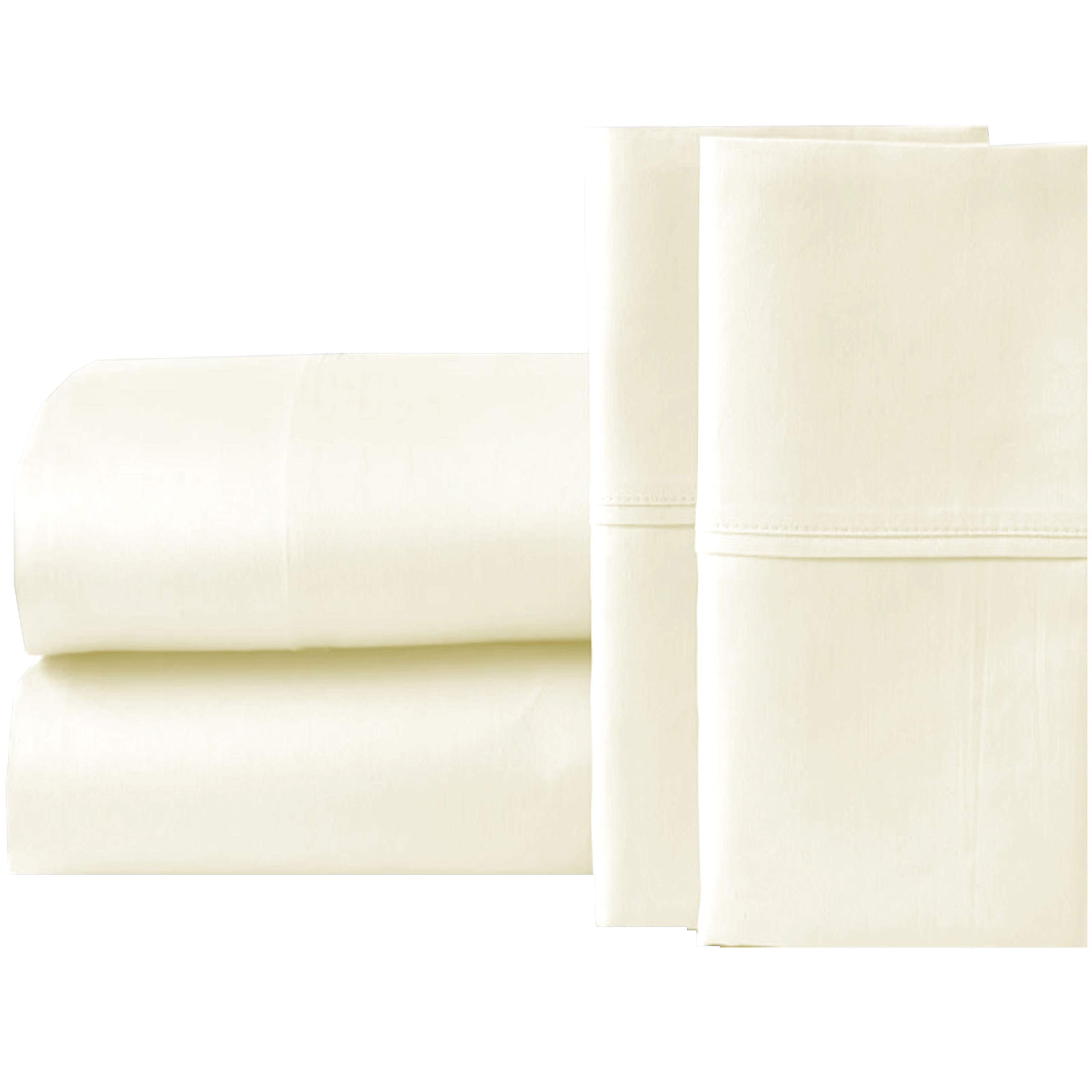 Premium 4-Piece Cotton Sheet Set - Full/XL, 500 Thread Count for Deep Mattress - Home & Hotel Use