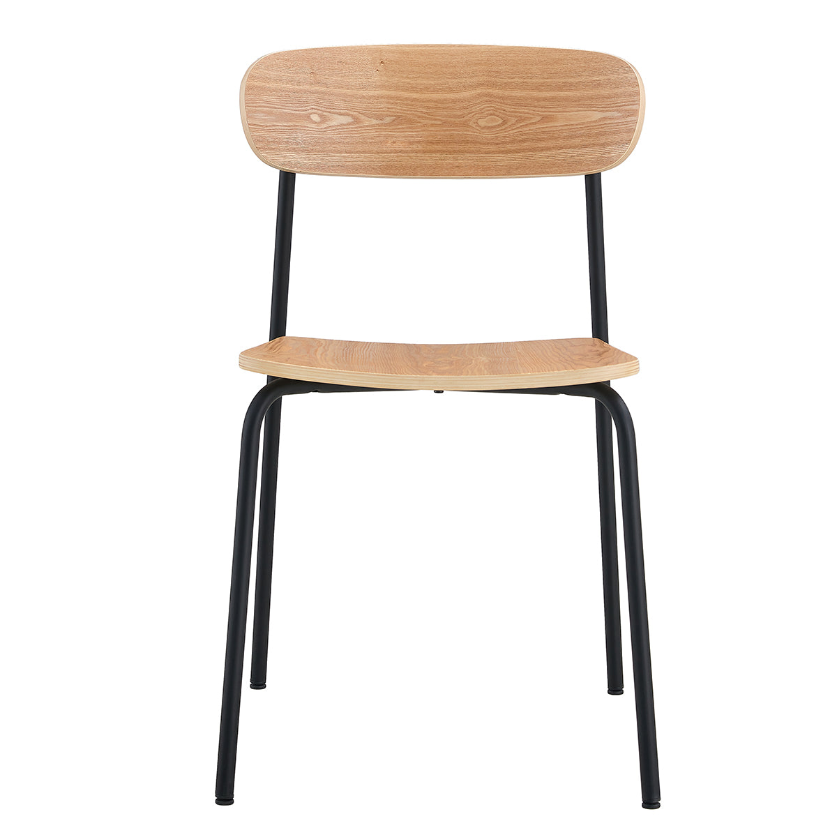 Cove Timber Dining Chairs Set of 2 - Solid Wood Kitchen Chairs with Cushion - Modern Farmhouse Dining Room Furniture for Home, Restaurant & Cafe