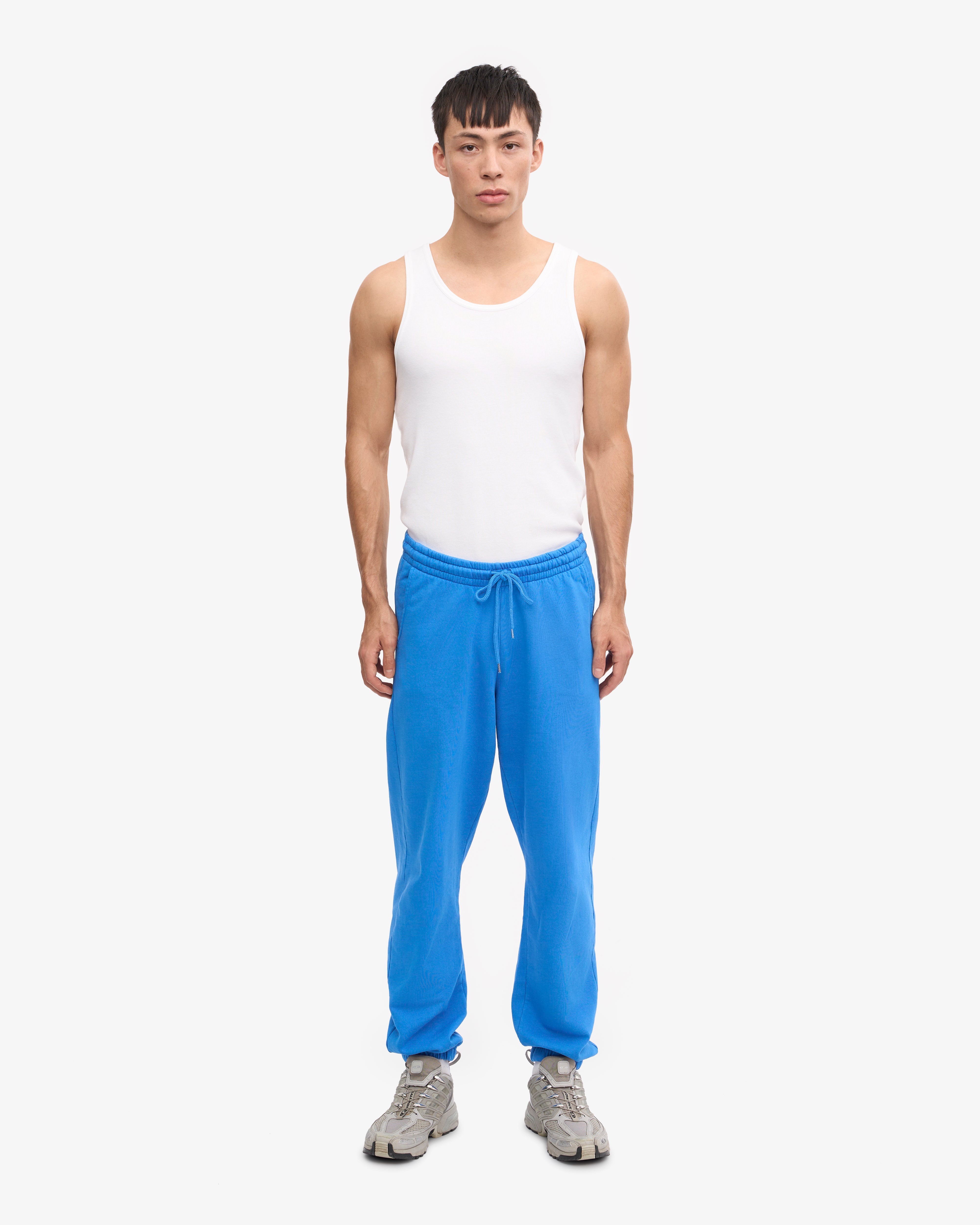Organic Cotton Sweatpants for Women - Soft & Comfortable Lounge Pants in Pacific Blue | Perfect for Yoga, Running & Relaxing at Home