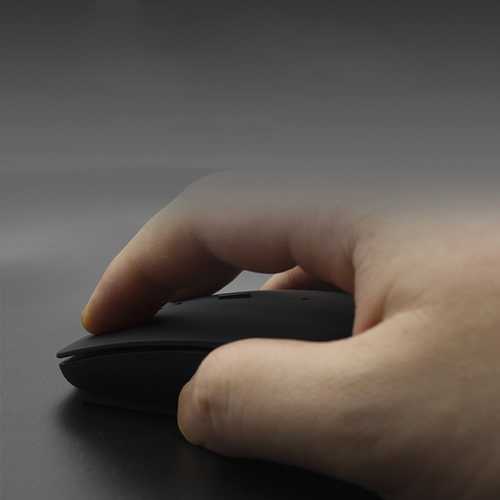 BUBM 1200DPI Wireless 2.4G Rechargeable Slim Optical Mouse for Office & Gaming - Ergonomic Design for Laptop, PC, Mac & Home Workspace