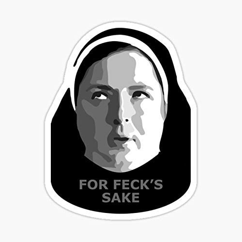 Waterproof & Fade-Resistant Die-Cut Sticker - Sister Michael Derry Girls Graphic Decal - Perfect for Laptops, Water Bottles & Notebooks