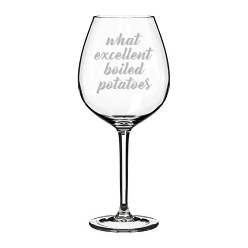 Premium 20 oz Jumbo Wine Glass Goblet - Elegant Stemware for Red & White Wine, Cocktails - Perfect for Dinner Parties, Romantic Dates & Pride and Prejudice Themed Events