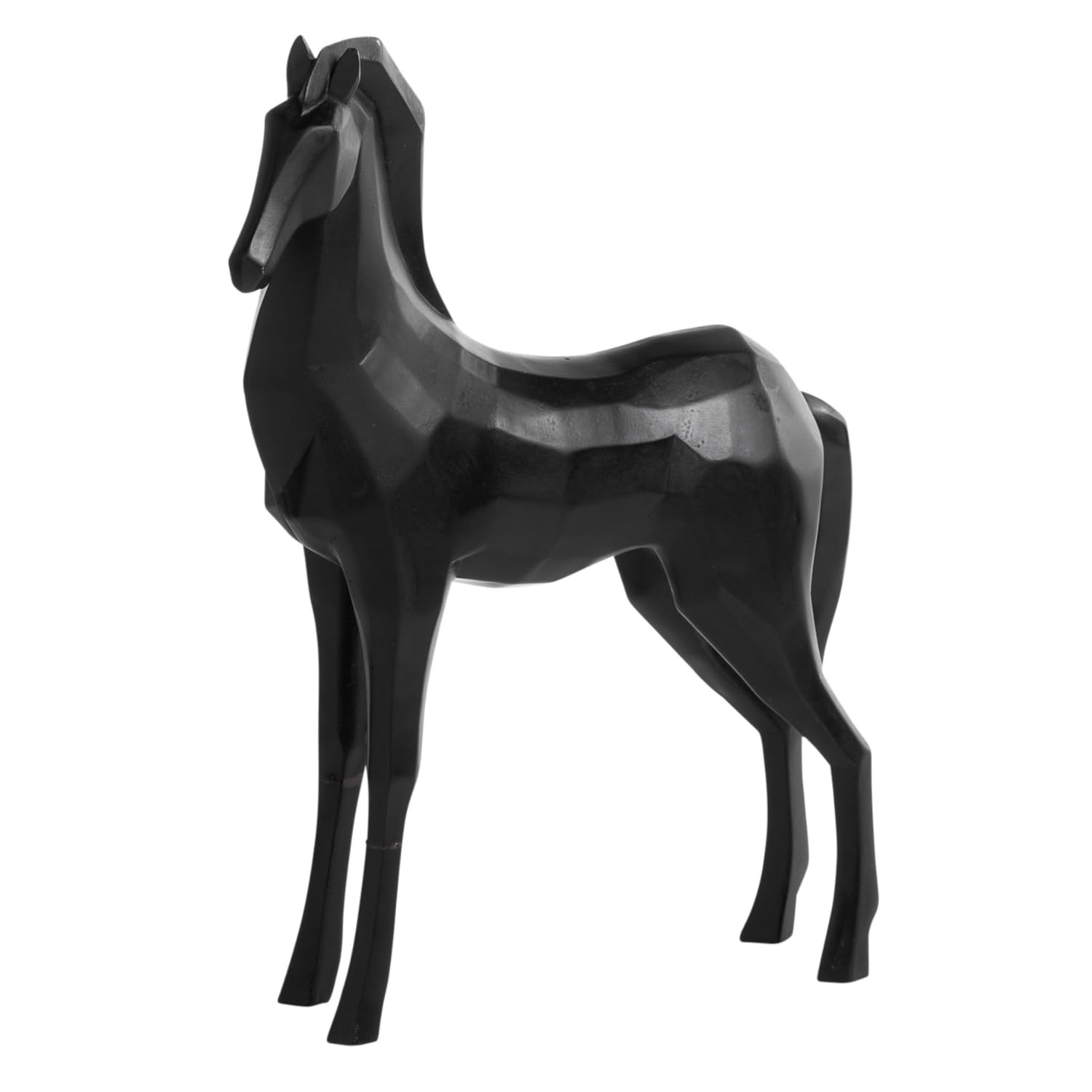 Torre & Tagus Handcrafted Black Angle Horse Statue - Elegant Home & Office Decor, Bookshelf Display, Bedroom Accent, Table Centerpiece - Perfect for Western Theme Decor & Gift Giving