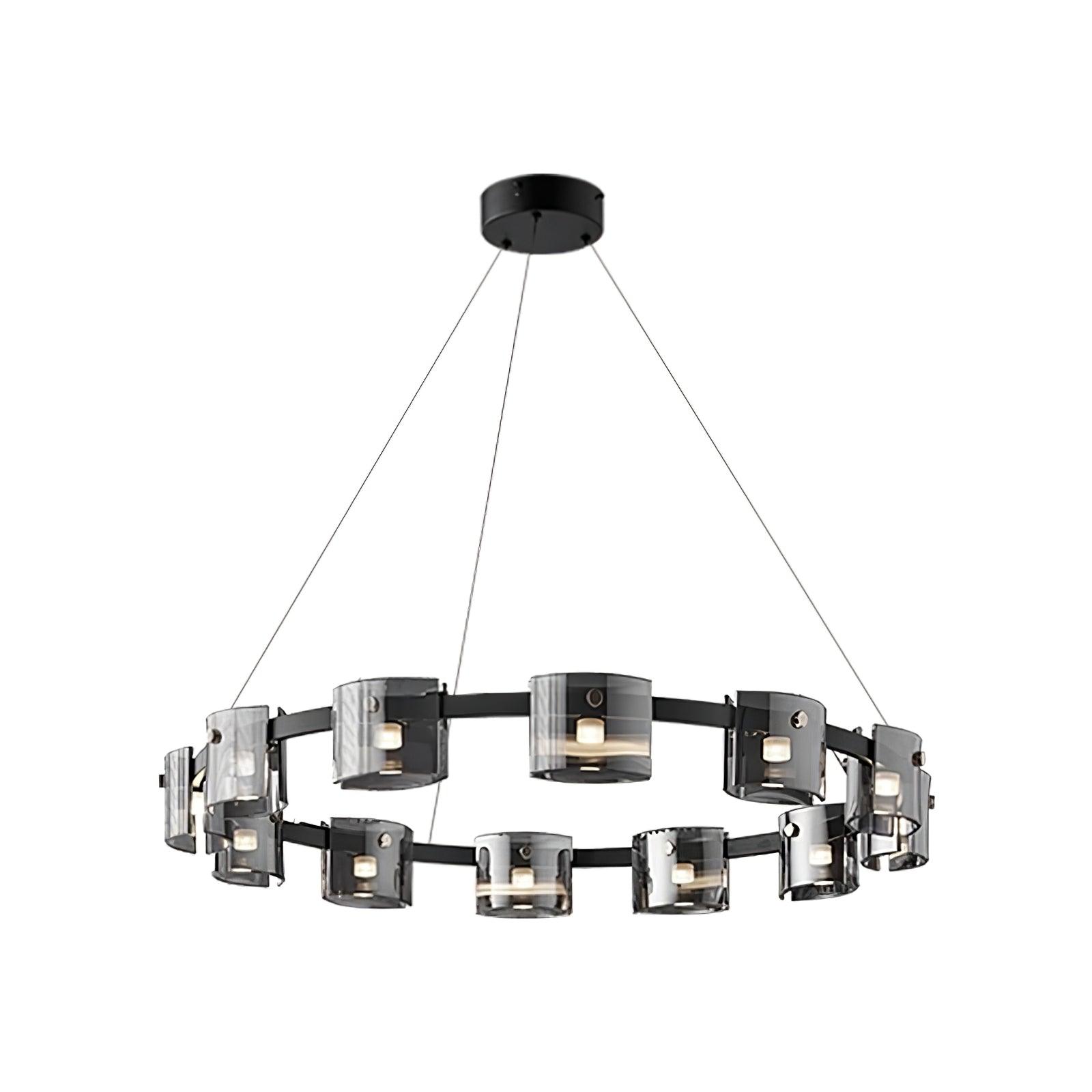 Corlota Chandelier - Modern Crystal Ceiling Light Fixture for Dining Room & Living Room | Elegant Home Decor Lighting for Weddings & Luxury Interiors