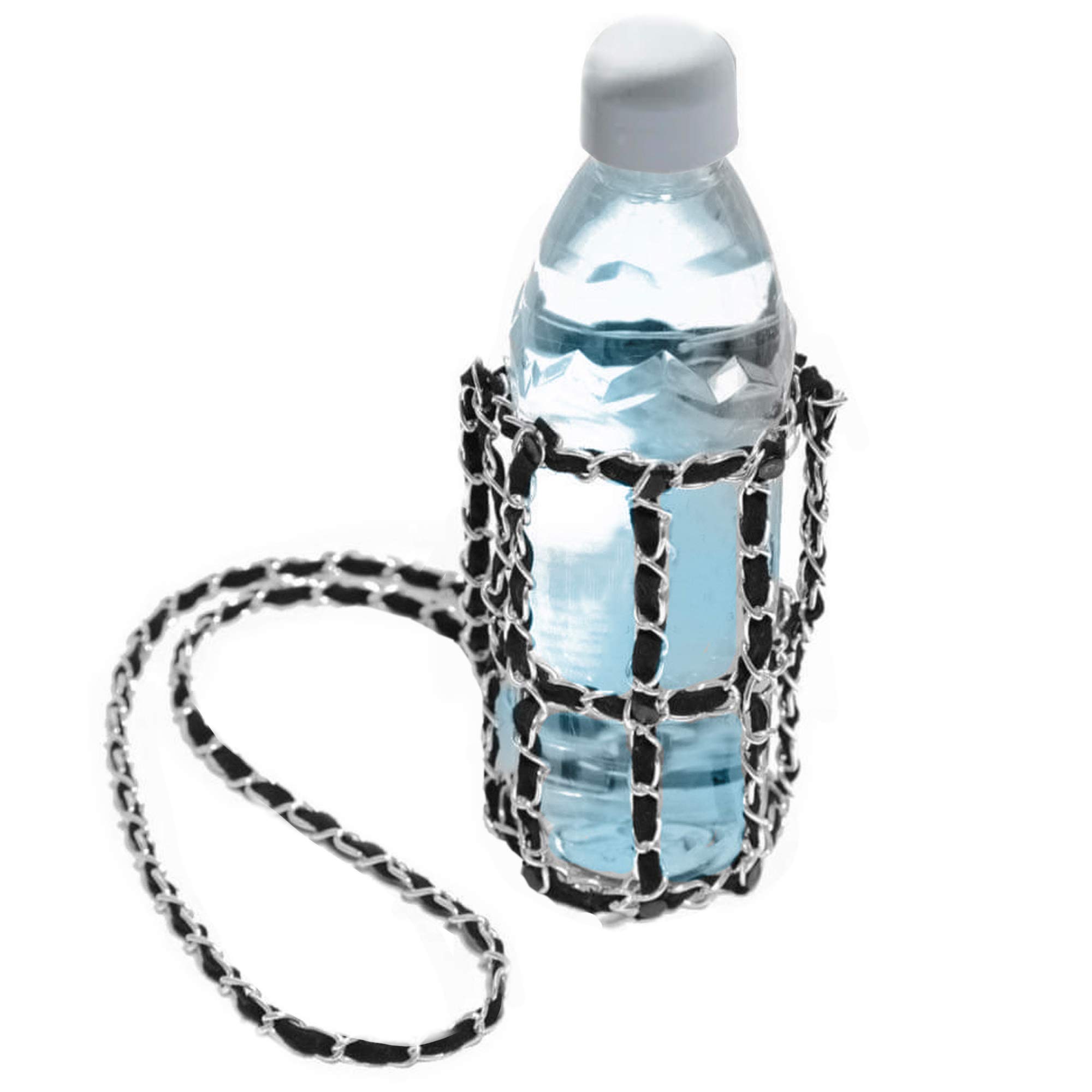 Crochet Water Bottle Holder Purse with Adjustable Crossbody Strap - Fits Hydro Flask & Reusable Bottles - Stylish & Eco-Friendly Carrier for Hiking, Gym, Beach - Perfect Gift in Multiple Colors