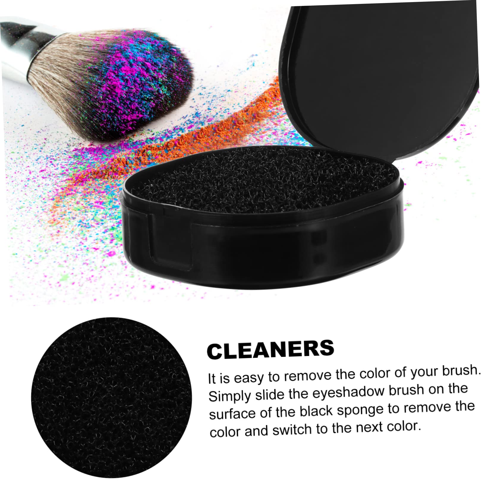 FOMIYES 3-Piece Makeup Brush Cleaning Kit with Sponge Set - Reusable Eyeshadow Brush Cleaner for Quick & Easy Cleaning - Perfect for Busy Mornings & Professional Makeup Artists
