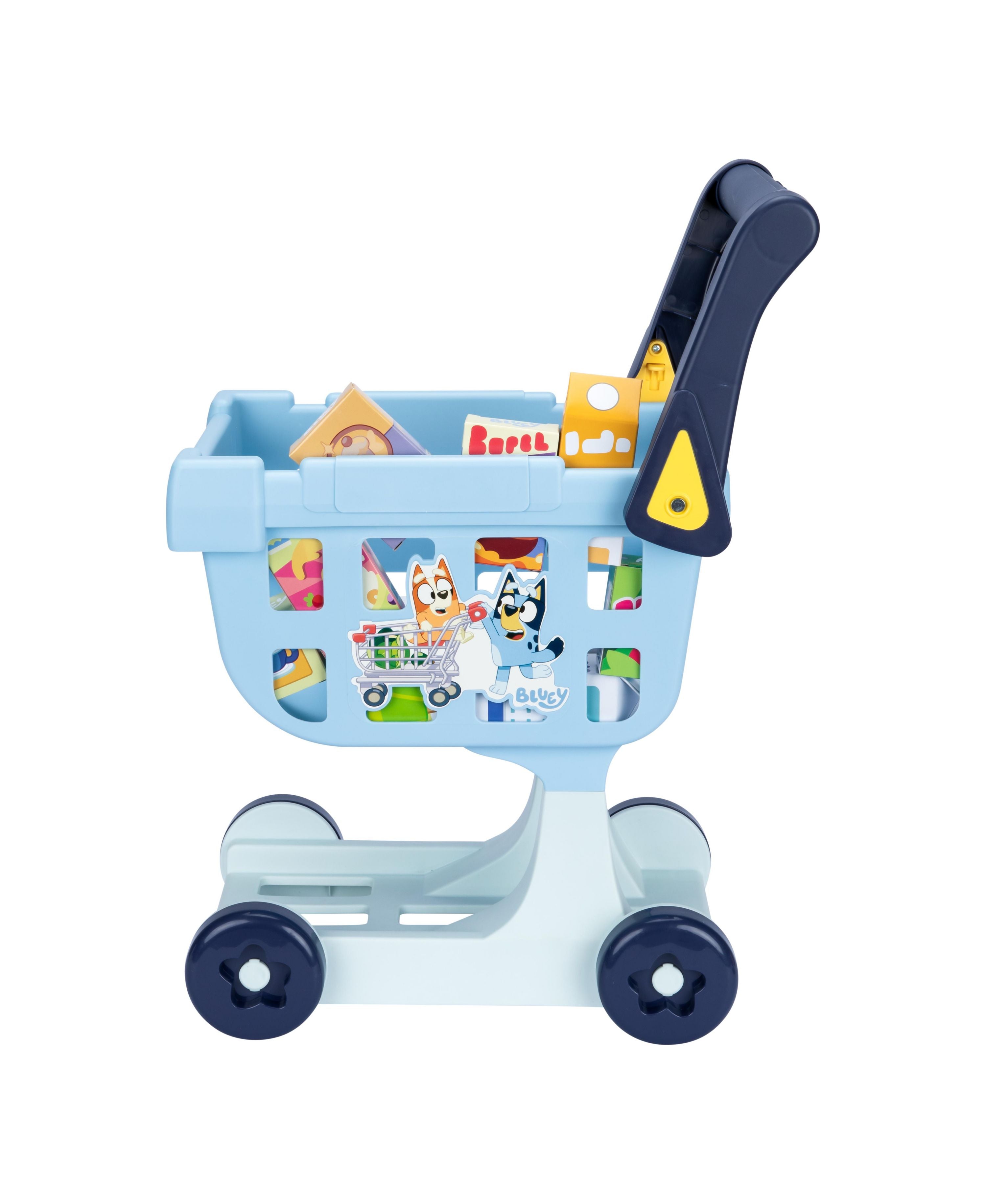 Bluey S11 Role Play Shopping Cart Adventure Set - Interactive Kids Pretend Play Toy for Imaginative Fun - Perfect for Indoor & Outdoor Playtime Adventures