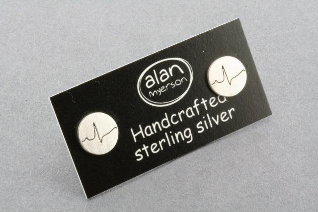 Healthy Heartbeat Stud Earrings - Sterling Silver Hypoallergenic Jewelry for Women - Perfect for Everyday Wear & Gift Giving