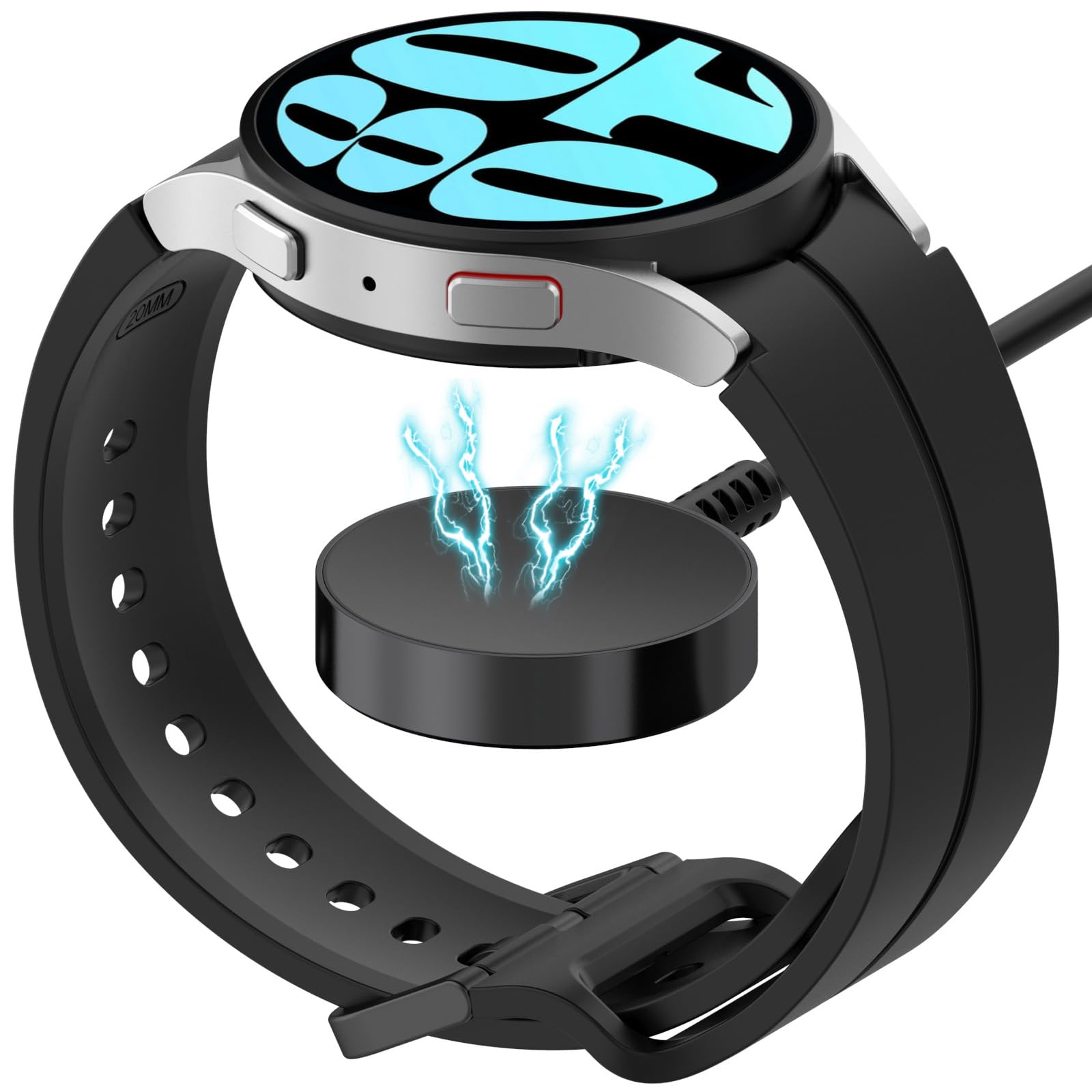 Samsung Galaxy Watch 6/6 Classic/5/5 Pro USB-C Charging Dock - Replacement Charger Cable for Smart Watch Accessories (1m/0.98ft) - Perfect for Home, Office & Travel Charging