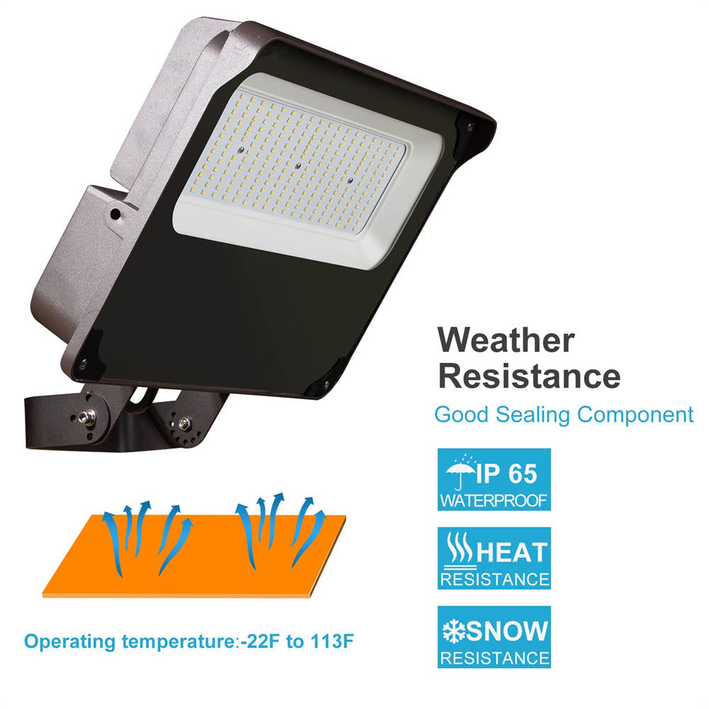150W LED Flood Light Outdoor - 21000 Lumens, 5000K Daylight White, 900W Equivalent - Bright Stadium, Parking Lot, Warehouse & Backyard Lighting