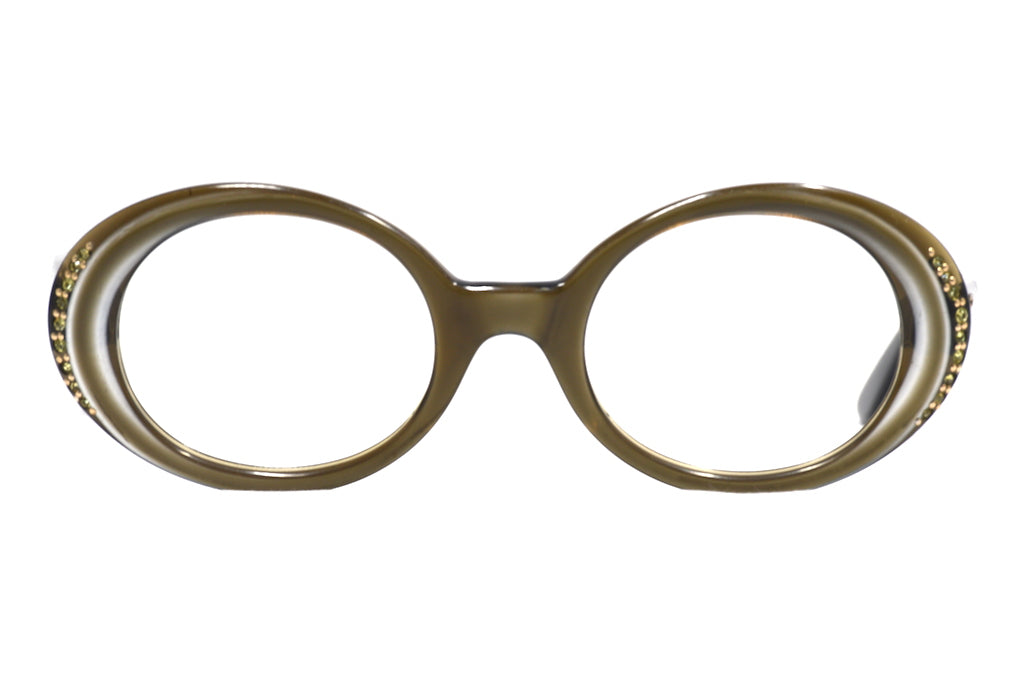 Shuron Olive Eyeglasses - Vintage Style Frames for Men & Women - Perfect for Reading, Fashion & Everyday Use