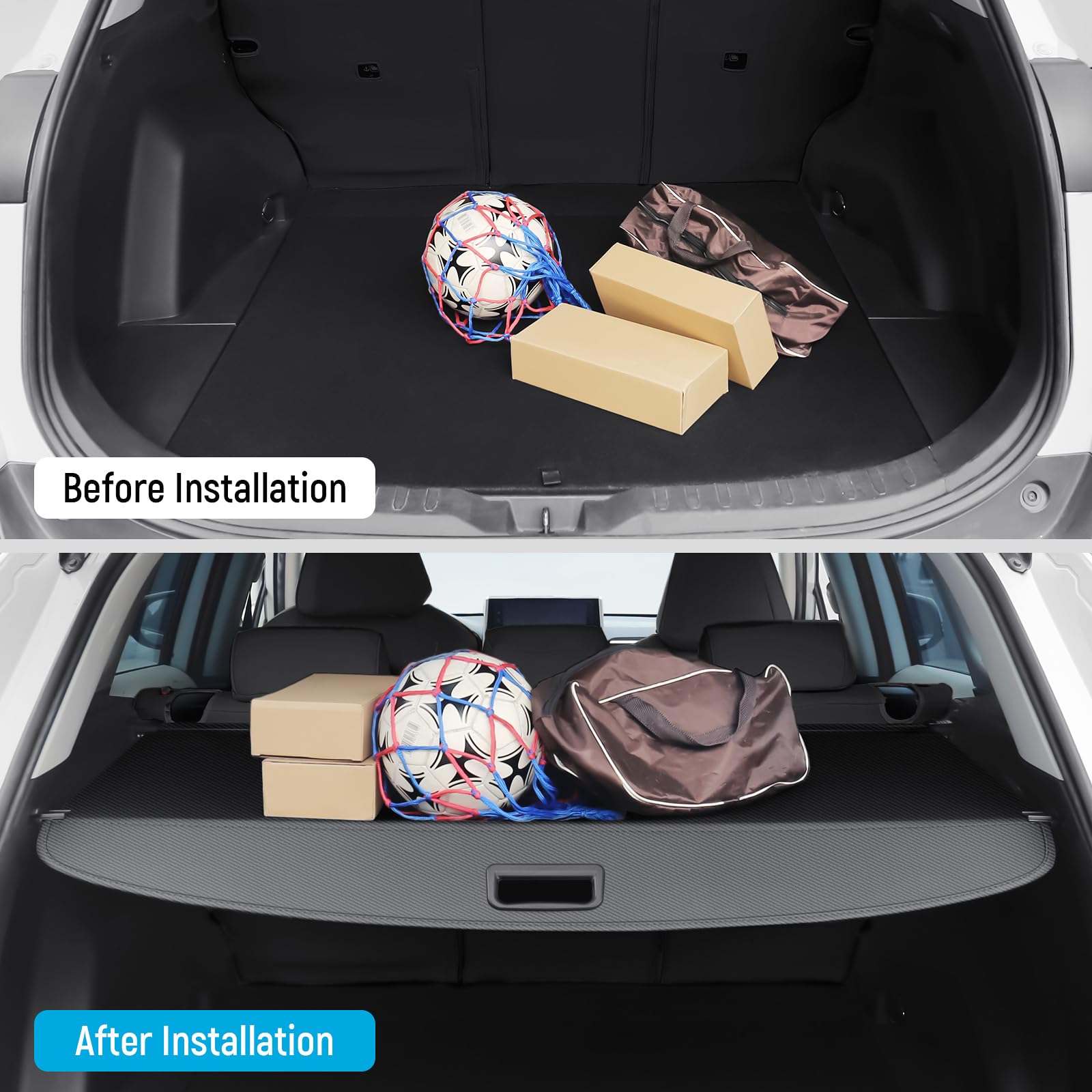 Acura RDX Cargo Cover 2019-2025 - Carbon Fiber Retractable Trunk Cover, Security Shield & Luggage Protector - Perfect for Road Trips, Grocery Hauling & Vehicle Security