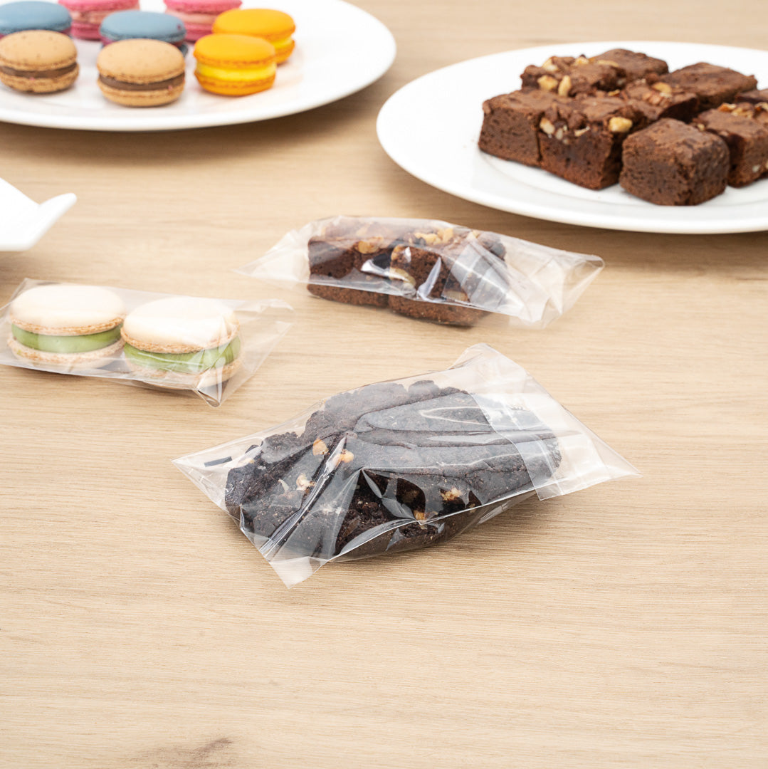Clear Plastic Self-Sealing Lip & Tape Bags - 4.75 x 4 Inches (100 Count) - Perfect for Crafts, Snacks & Small Item Storage