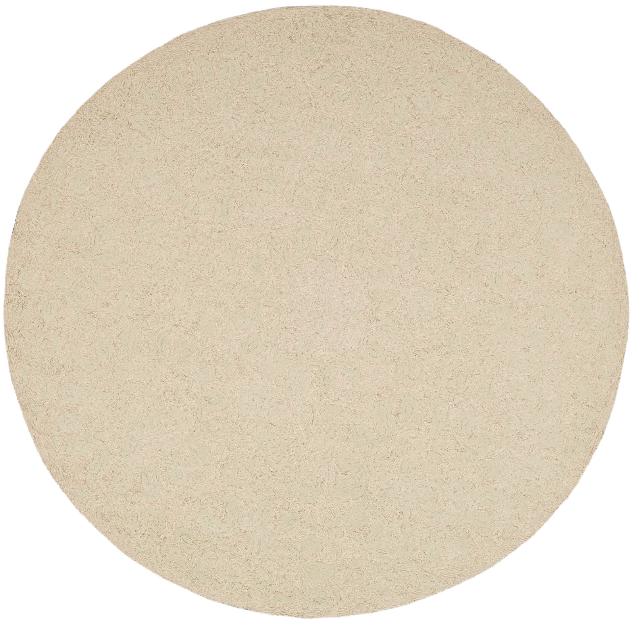 SAFAVIEH Martha Stewart Collection 6-Foot Round Stucco MSR1462C Handmade Terraza Cotton Area Rug - Perfect for Living Room, Bedroom or Dining Room Decor