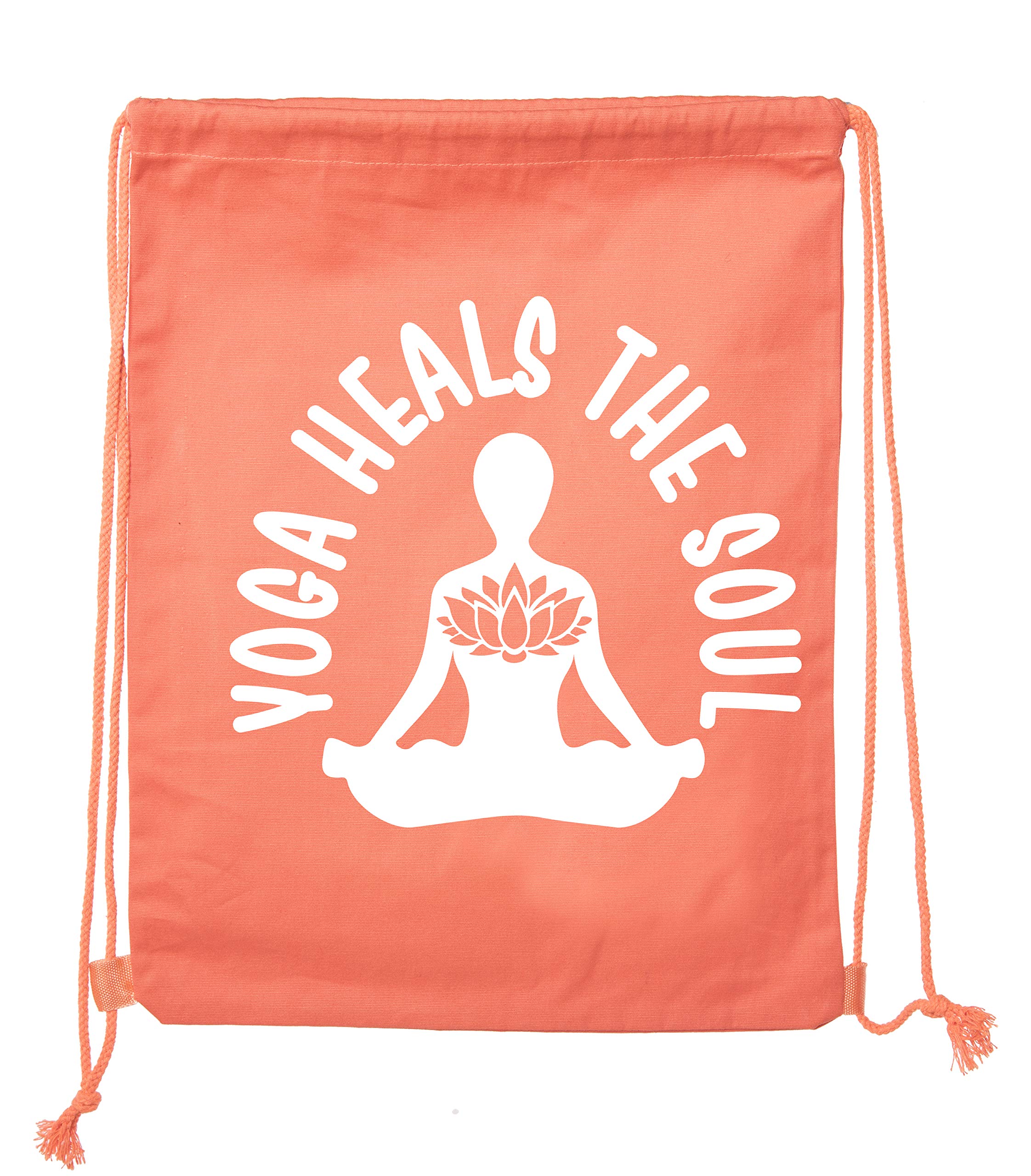 Premium Cotton Drawstring Yoga Gym Bags for Yoga Blocks & Clothes - Perfect for Yoga Studio, Gym & Travel - Breathable & Lightweight Yoga Accessories