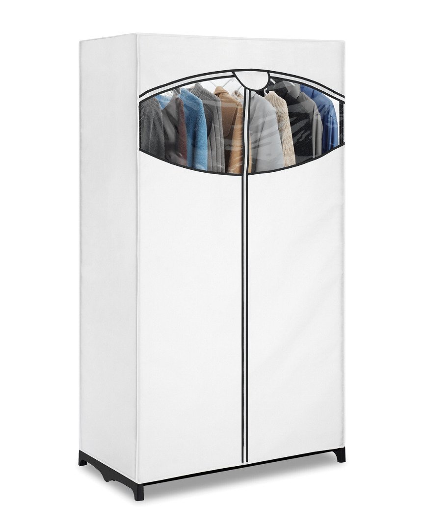 Whitmor White Fabric Closet Cover - 36 Inch Wardrobe Organizer for Bedroom, Closet & Storage | Perfect for Home, Apartment & Dorm Organization