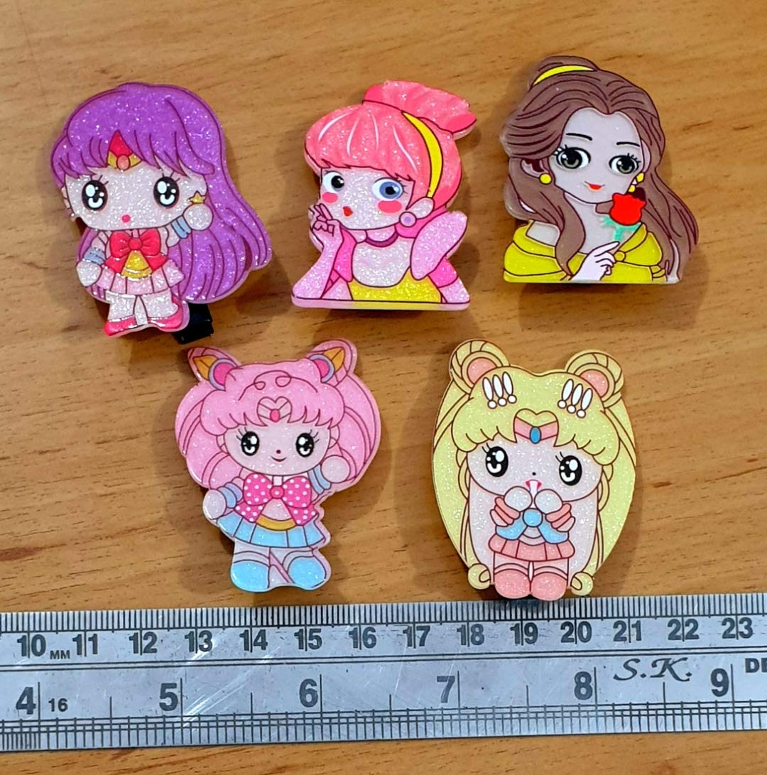 HOMEMATES 5pcs Baby Girls Hair Clips Set - Colorful Toddler Barrettes Hair Accessories for Infants & Kids - Perfect for Daily Wear, Parties & Photo Shoots
