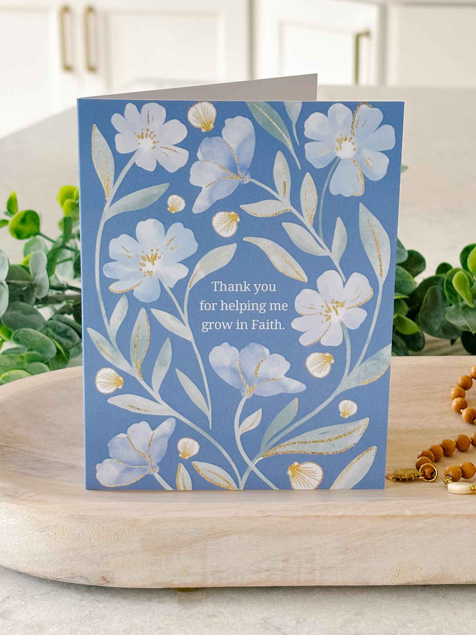 Grow In Faith Christian Greeting Card - Inspirational Religious Card for Birthdays, Holidays & Encouragement - Perfect for Church Events & Bible Study Groups