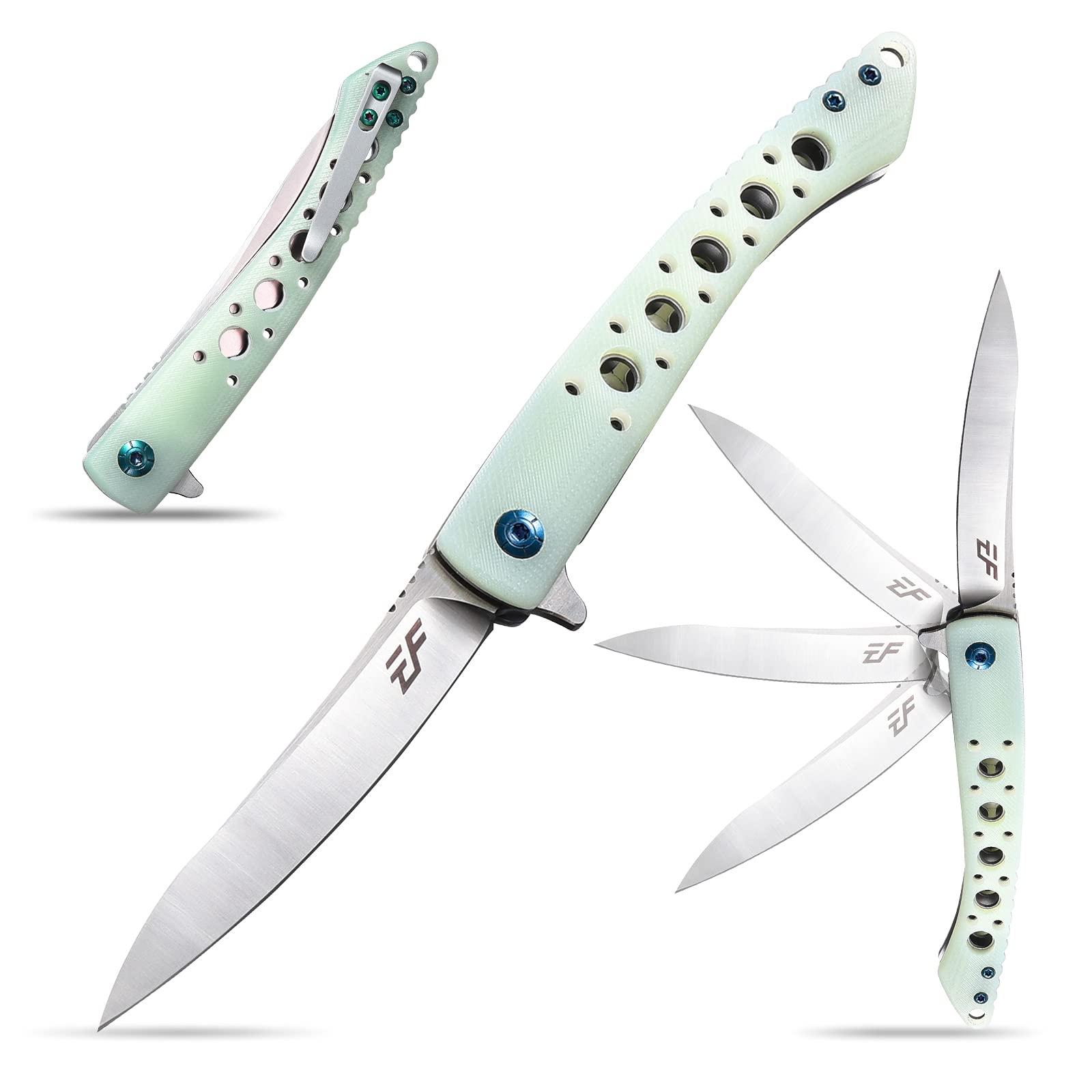 Eafengrow EF943 Folding Pocket Knife - Premium EDC Tool for Camping, Hiking & Outdoor Survival | Durable Stainless Steel Blade with Ergonomic Grip