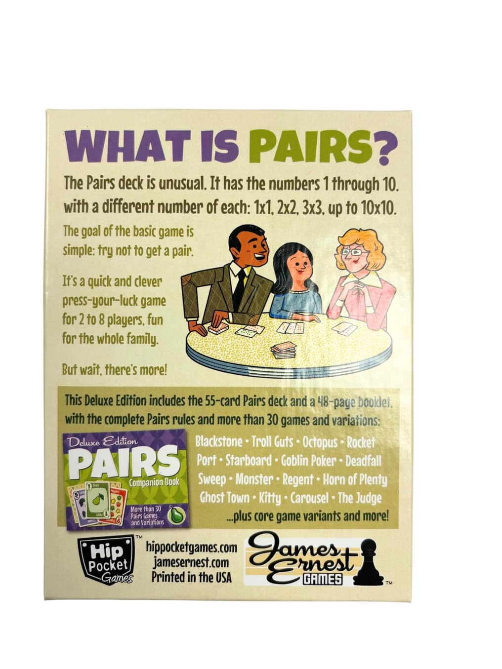 Pairs Deluxe Edition Card Game by Cheapass Games - Fun & Strategic Family Game for Parties, Travel & Game Nights
