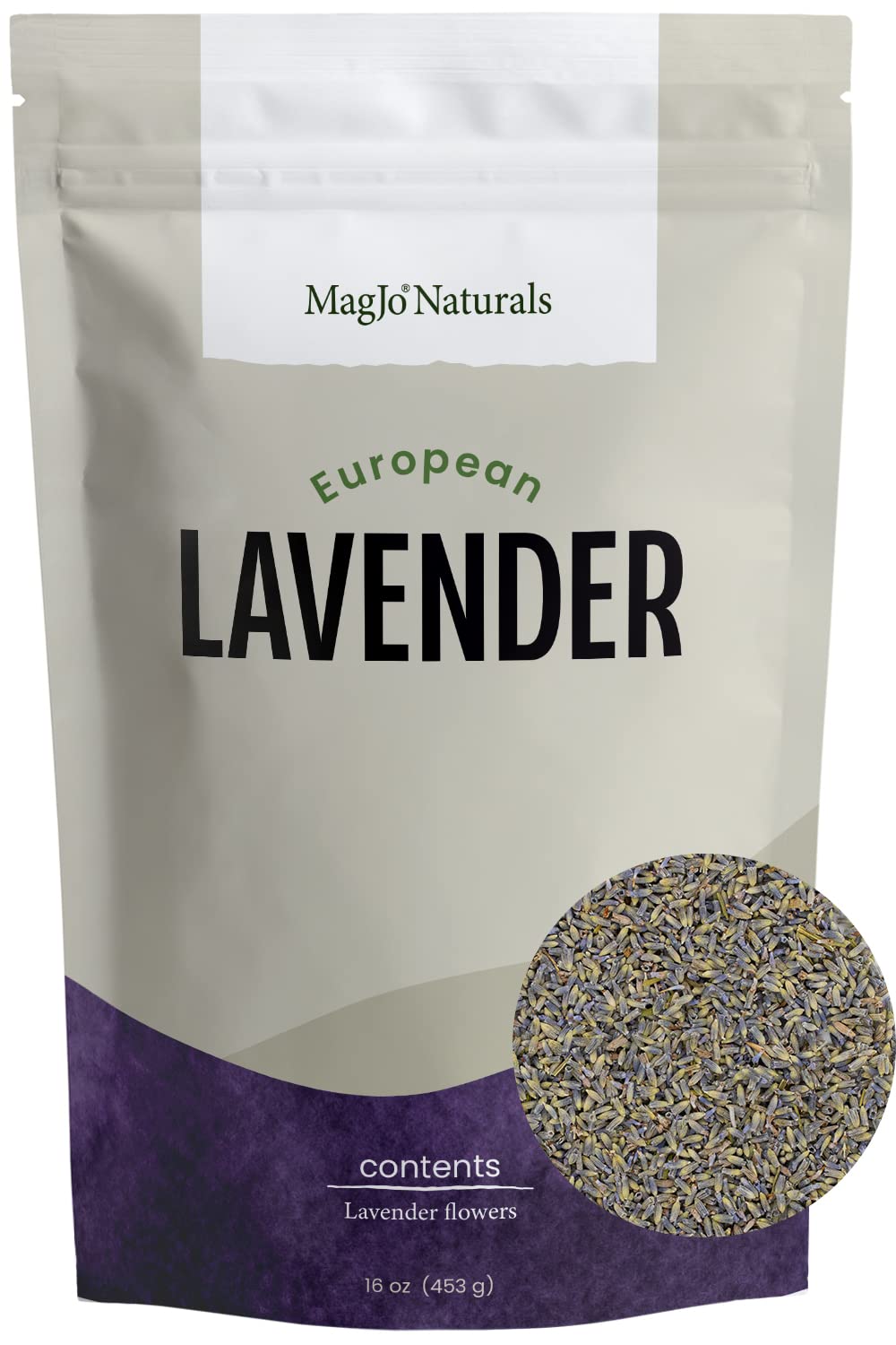 Premium European Lavender Flowers (Extra Grade) - 100% Natural & Raw - 1 Pound Bulk - Perfect for Aromatherapy, DIY Crafts, Soap Making & Relaxation