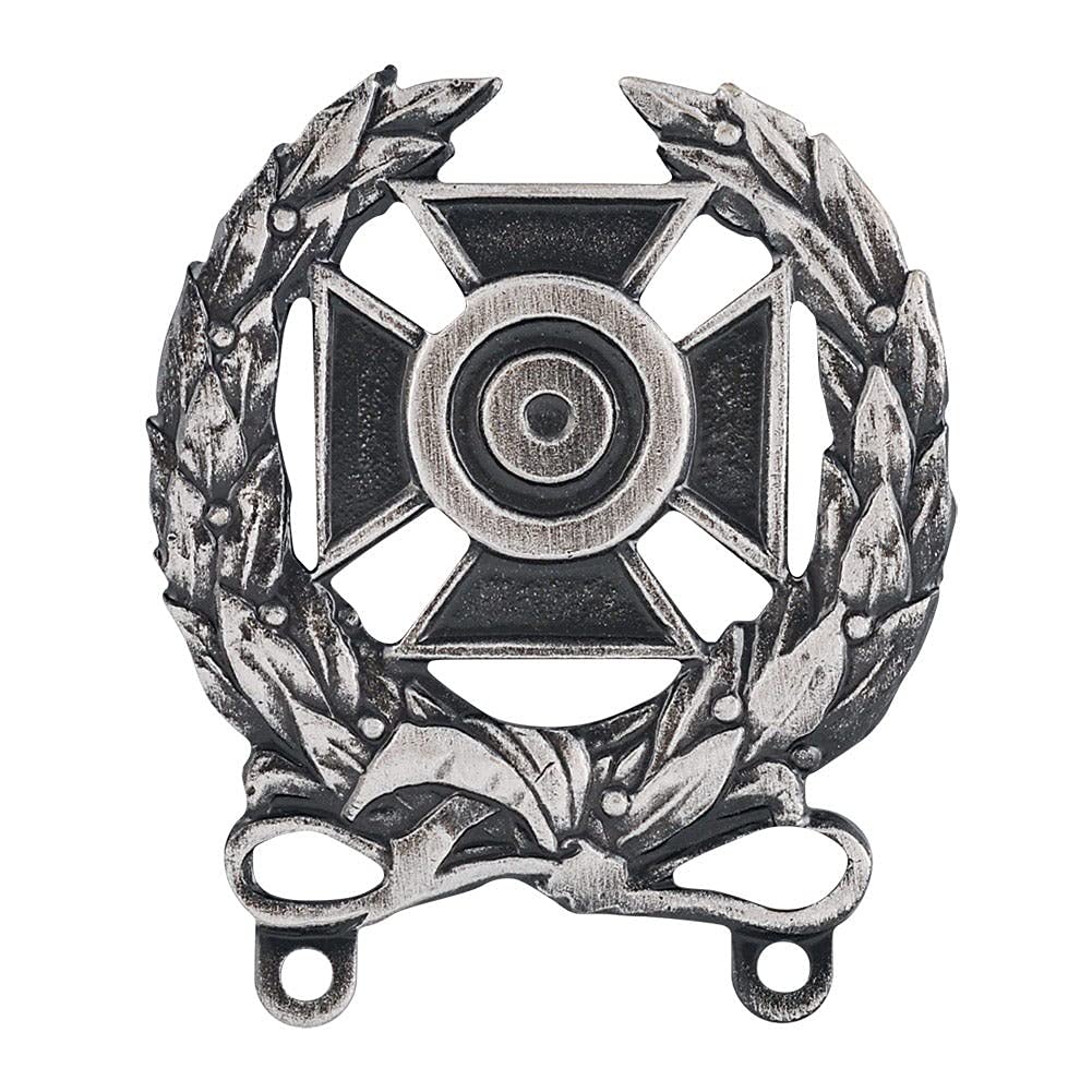 MEDALS OF AMERICA EST. 1976 - US Army Expert Shooting Qualification Badge Silver Oxidized - Military Awards & Recognition for Marksmanship Excellence | Perfect for Veterans, Collectors & Display Cases