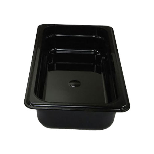 Cambro 32CW110 Camwear 1/3 Size Black Food Pan - 2.5