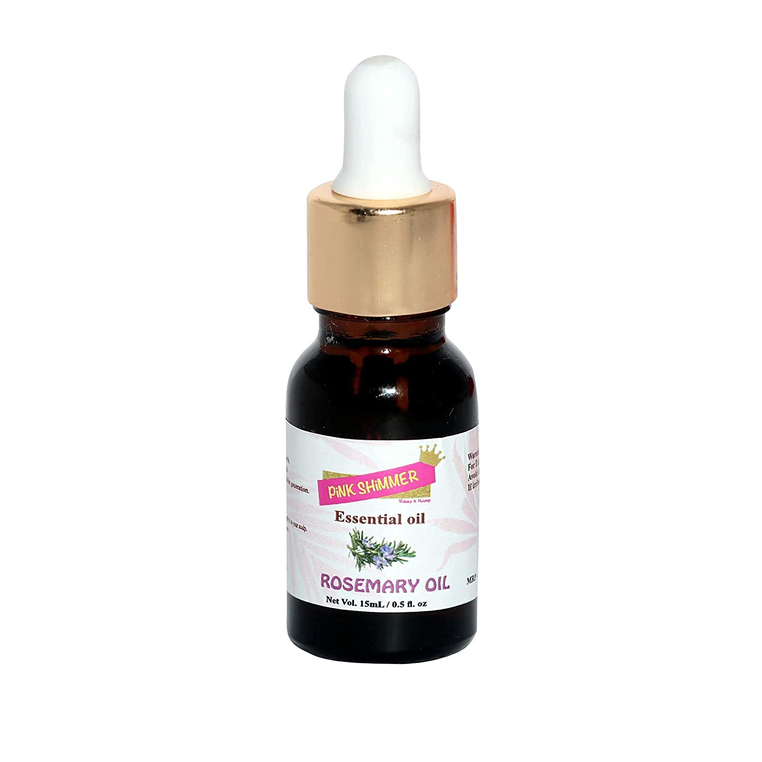 Pink Shimmer Essential Oil - 15ML Rosemary Aromatherapy for Relaxation & Stress Relief - Perfect for Diffusers, Massage & Bath