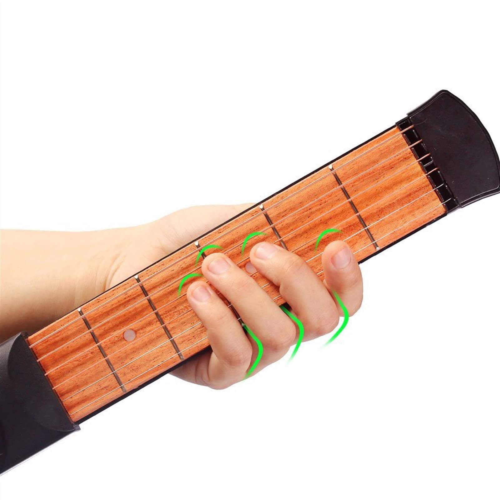 Portable 6-String Pocket Guitar - Beginner Guitar Trainer with 6 Frets, Professional Luthier Tool for Chord Practice | Perfect for Travel, Camping & On-the-Go Music Learning