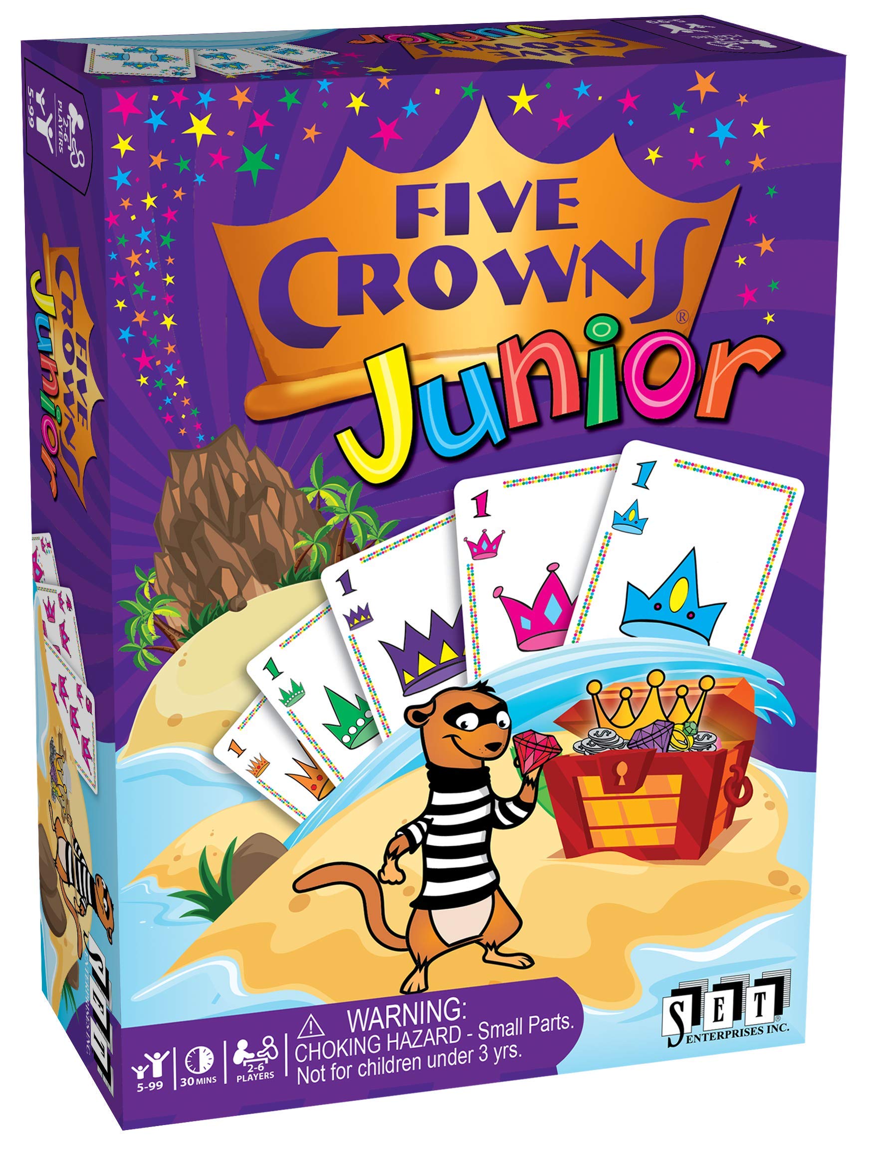 Five Crowns Junior Card Game - Fun Family Card Game for Kids, Educational Matching Game for Ages 3+, Perfect for Family Game Nights and Travel Entertainment