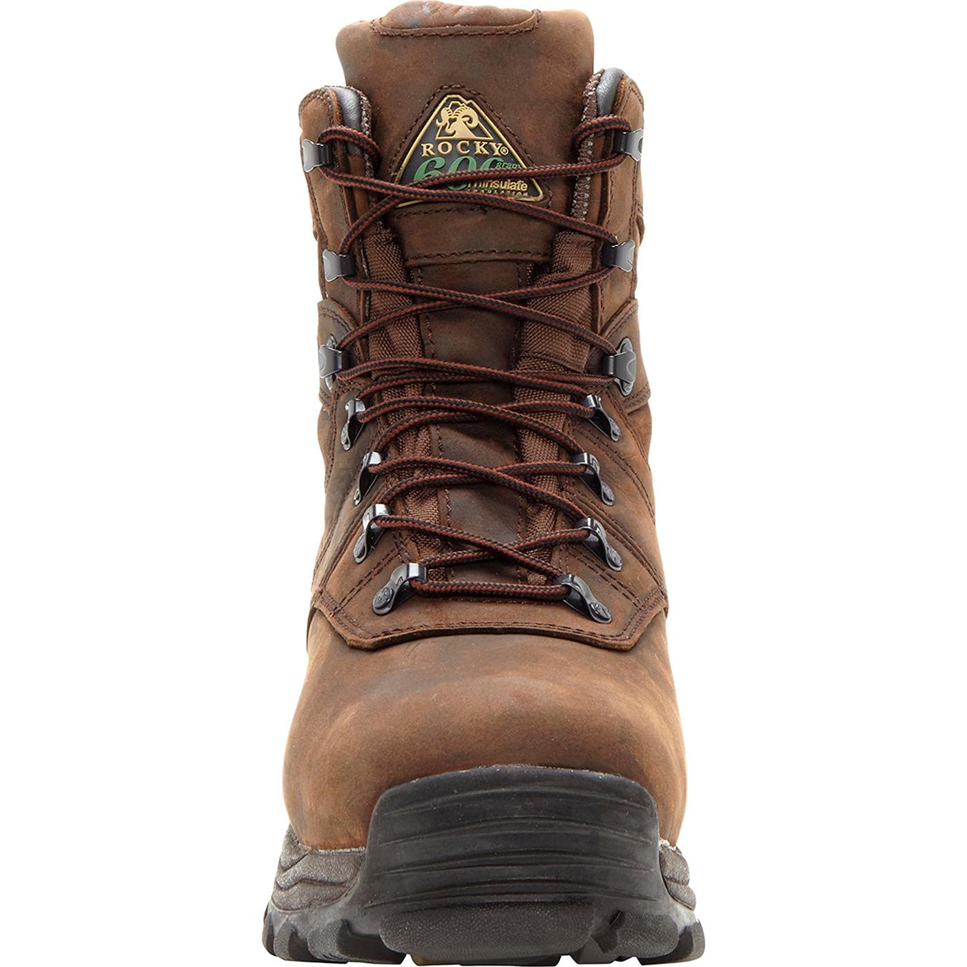 ROCKY Sport Utility 600G Insulated Waterproof Work Boots for Men - Heavy Duty Winter Snow Boots with Thick Insulation for Construction, Hiking & Outdoor Activities