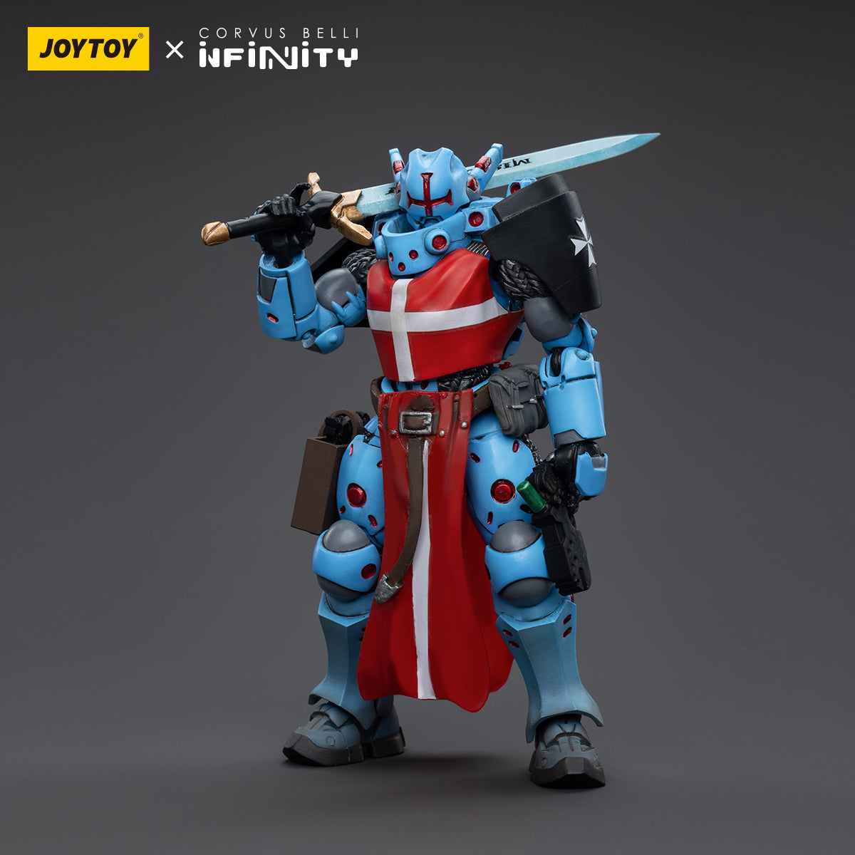1/18 JOYTOY 3.75 Inch Action Figure Set - Infinity PanOceania Knights Hospitallers (4 Pack) | Highly Detailed Collectible Military Miniatures for War Gaming, Display & Gift Giving