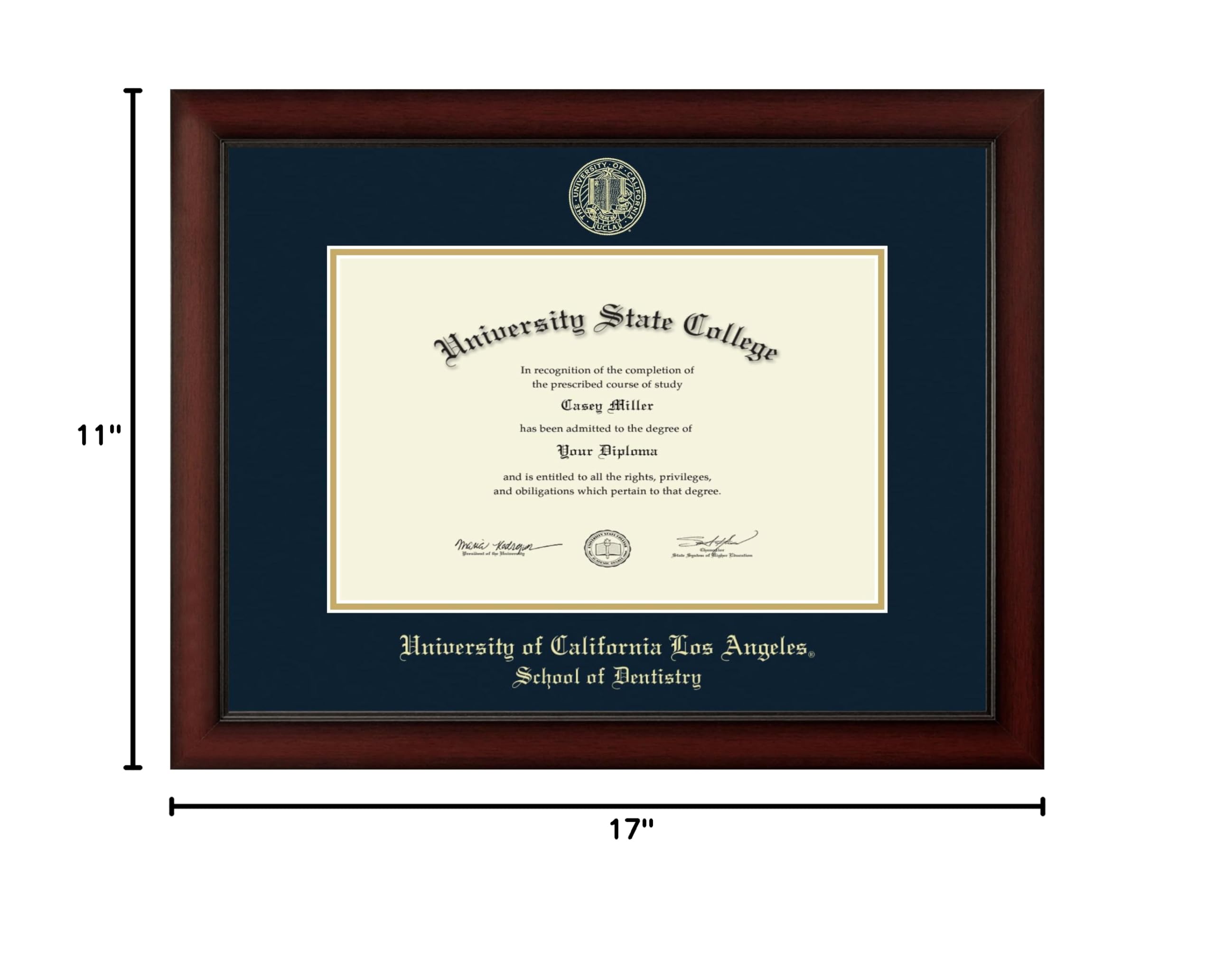 UCLA School of Dentistry PhD Diploma Frame - 17