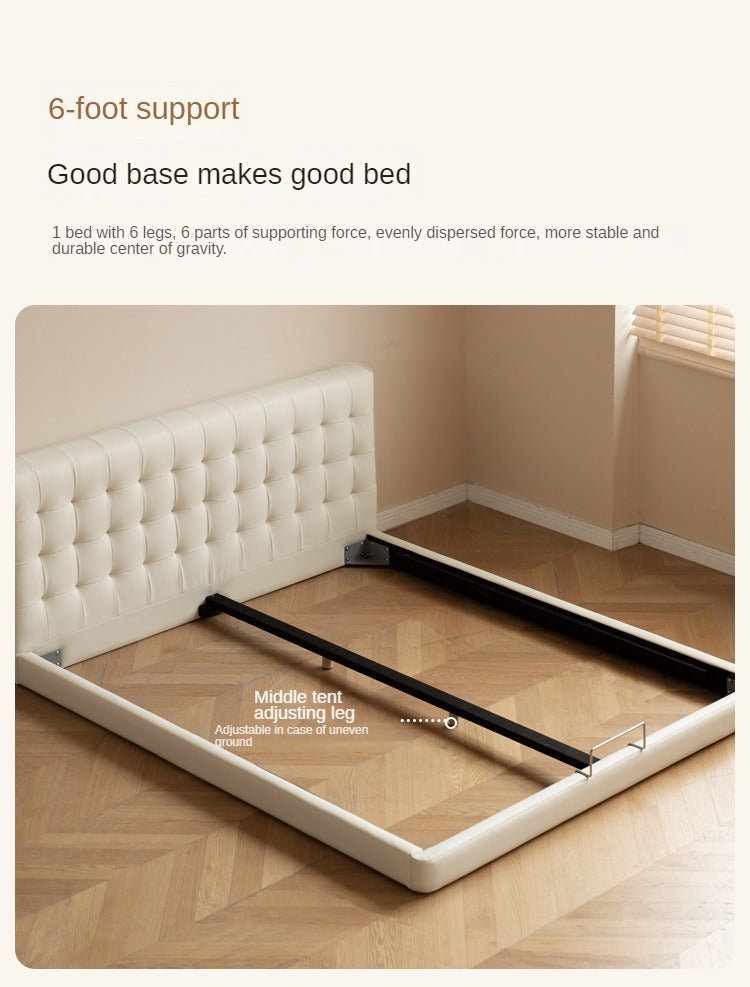 Organic Leather Art Floor Bed - Handcrafted Eco-Friendly Mattress for Adults & Kids - Perfect for Minimalist, Boho & Montessori Bedrooms