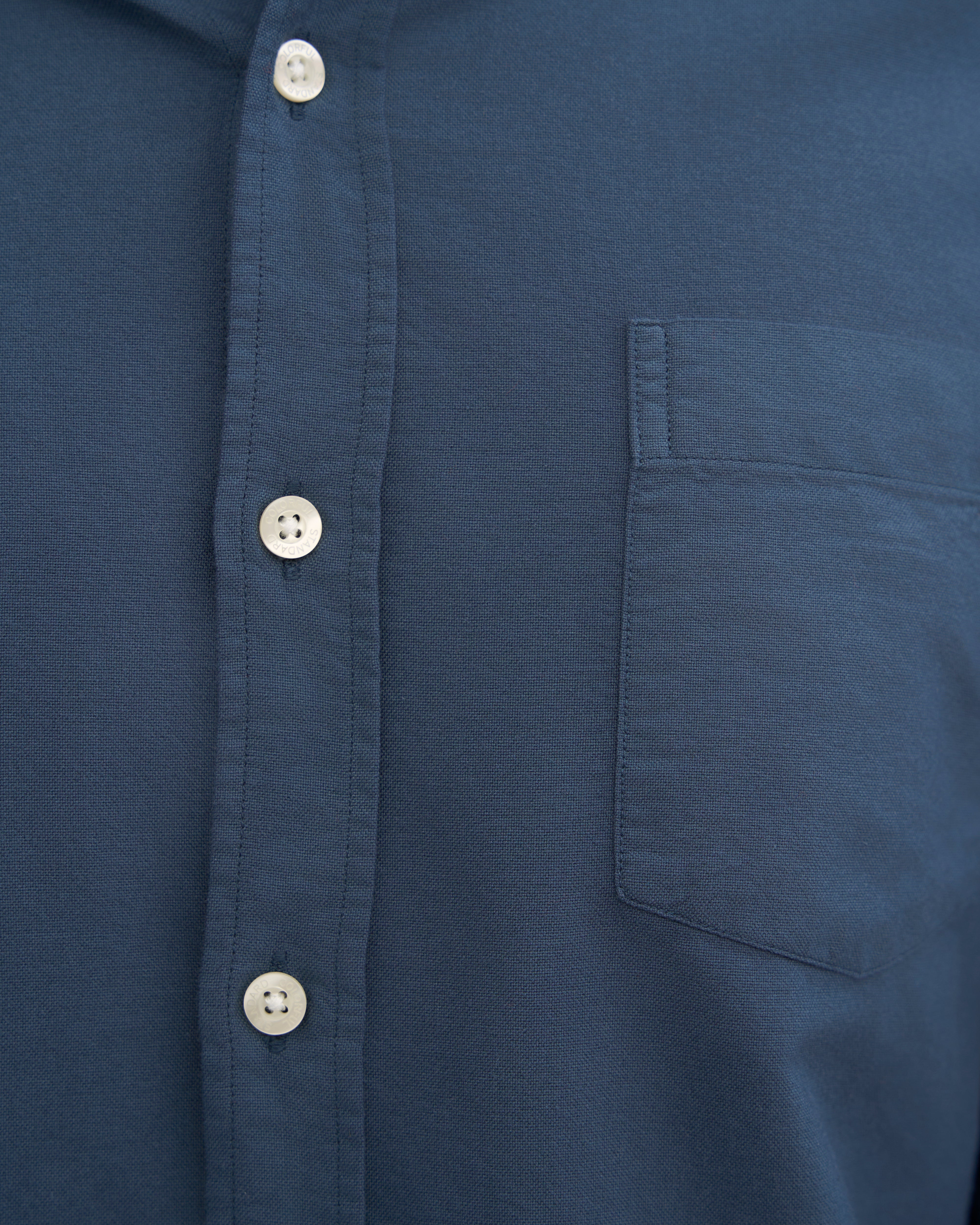 Organic Cotton Button Down Shirt for Men - Petrol Blue Casual Dress Shirt | Perfect for Office, Business Meetings & Smart Casual Outfits