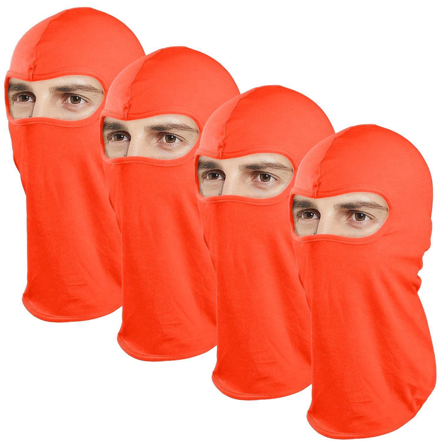 4/12 Pack Balaclava Face Mask - Full Coverage Ninja Style for Motorcycle, Cycling, Ski & Outdoor Sports - Breathable & Multipurpose for Cold Weather & Active Lifestyles
