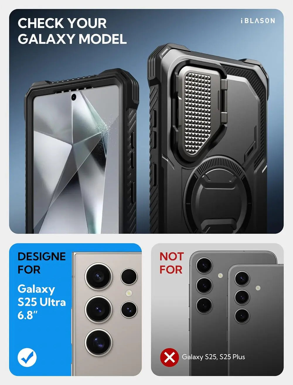 Galaxy S25 Ultra Case - BLASON Armorbox Full Body Protective Cover with Military-Grade Drop Protection | Perfect for Outdoor Adventures, Travel & Daily Use