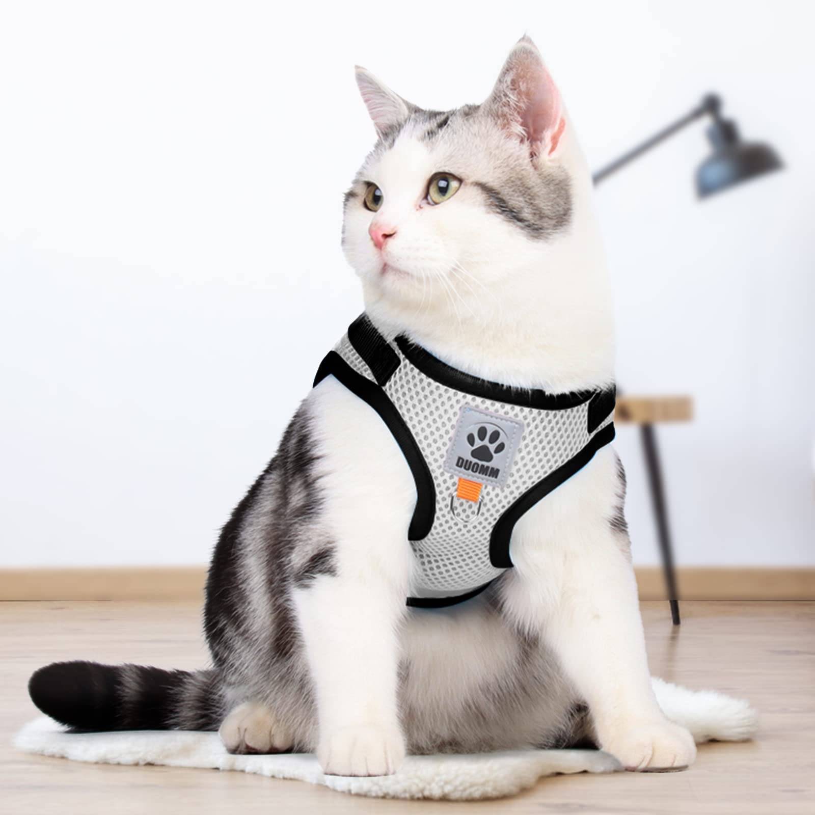 **Escape-Proof Adjustable Cat Harness & Leash Set – Breathable Reflective Kitten Harness for Small to Medium Cats – Perfect for Walking, Hiking & Outdoor Adventures**