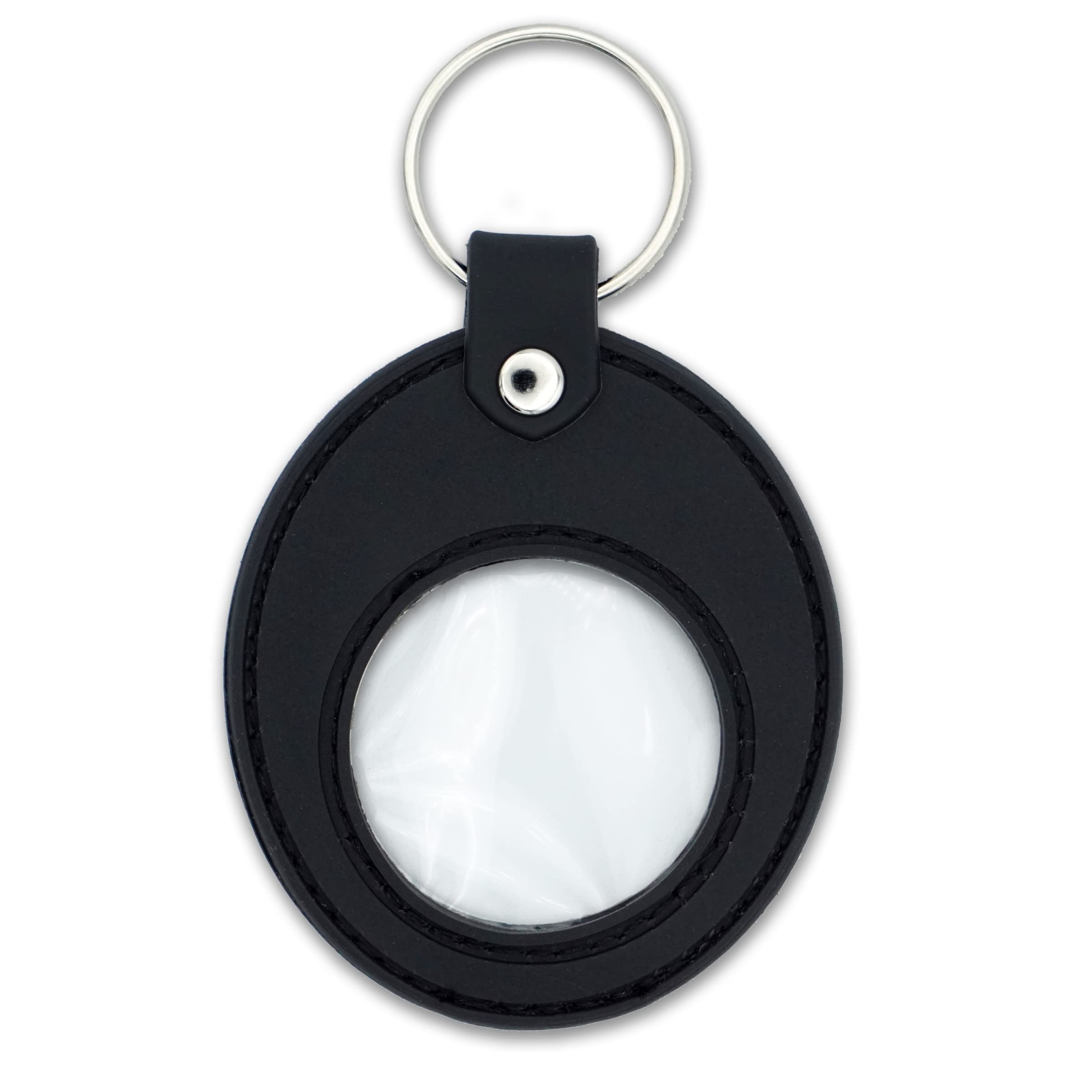 AA Coin Holder Keychain - Displays Both Sides of Sobriety Chips, Medallions & Recovery Tokens | Waterproof Scratch-Resistant Silicone Key Ring for Apple AirTag (Black) - Perfect for 12-Step Meetings, Travel & Daily Sobriety Reminder