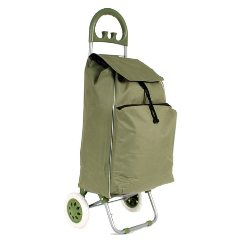 Tosca Insulated Shopping Trolley Bag - Khaki Color, Eco-Friendly Reusable Grocery Cart for Market, Picnic & Outdoor Activities