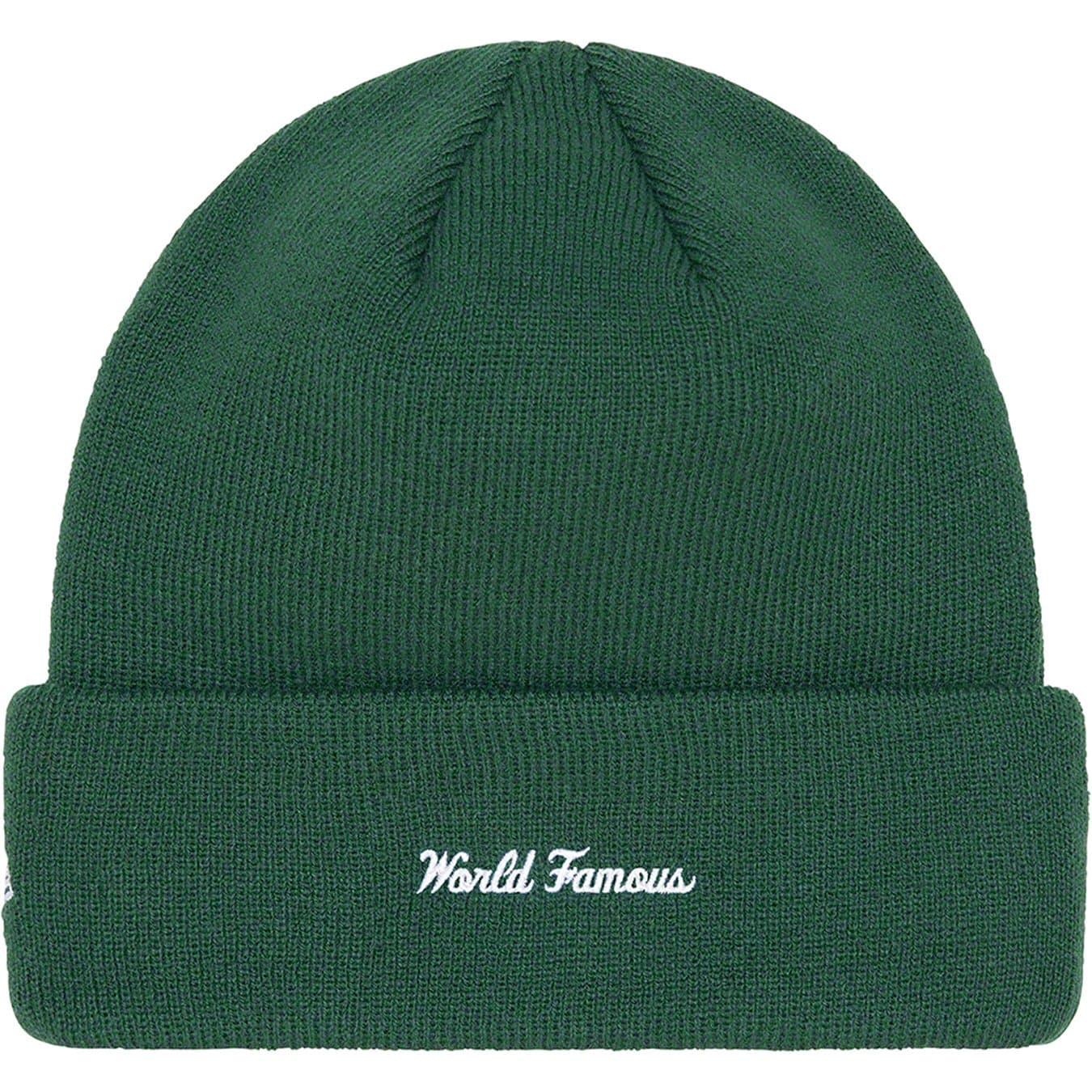 Supreme New Era Box Logo Beanie - Dark Pine Green Winter Hat for Men & Women - Perfect for Cold Weather, Streetwear Fashion & Outdoor Activities
