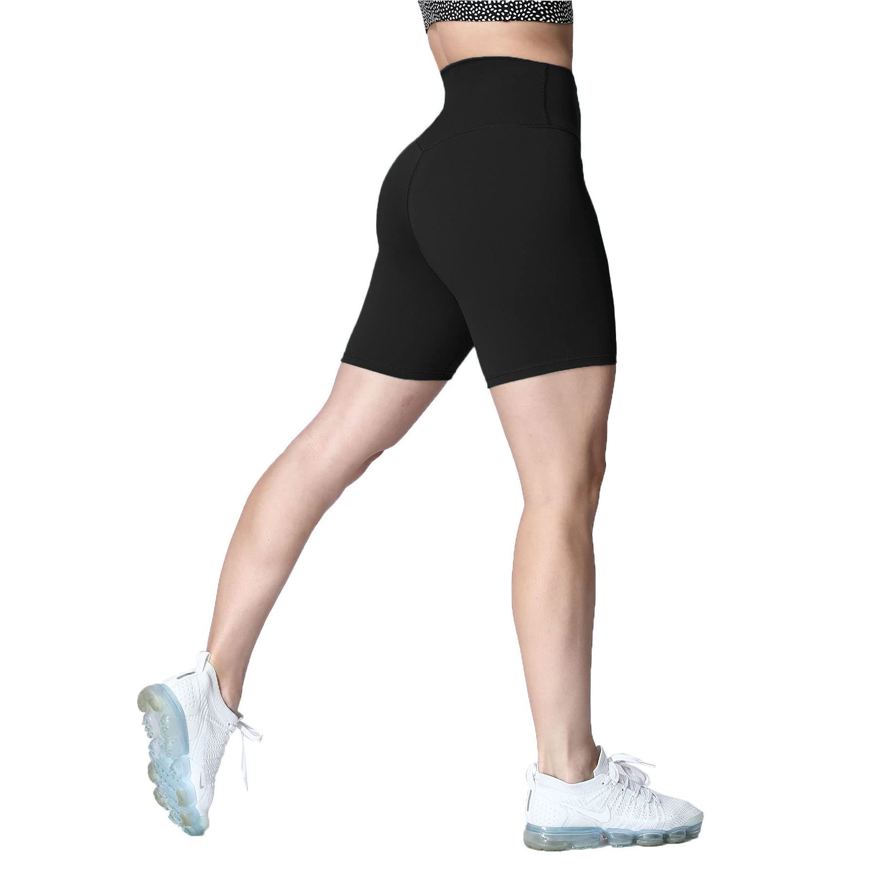Aoxjox Women's High Waist Yoga Shorts - 6