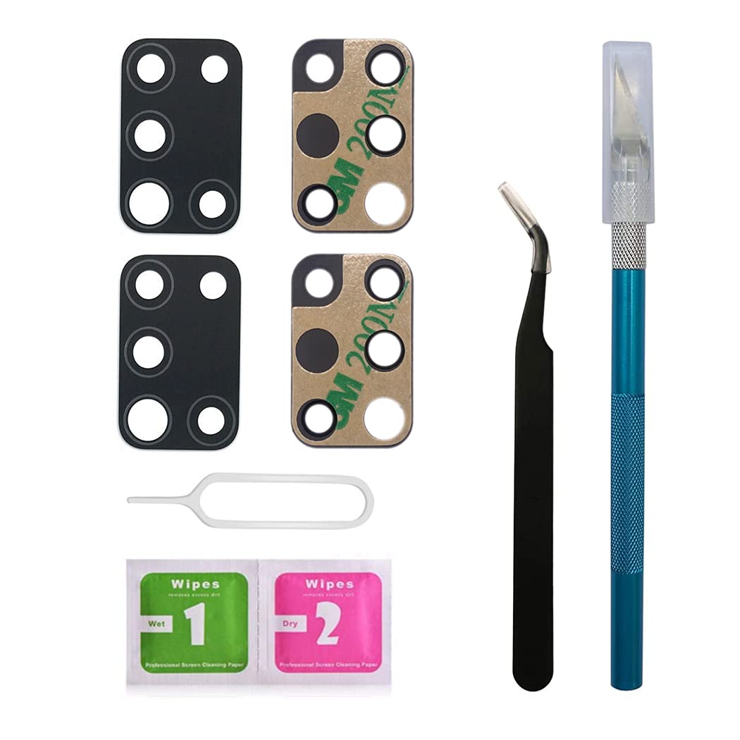 Original 2-Pack OEM Rear Camera Glass Lens Replacement for Samsung Galaxy A31 5G/A31 2020 - Pre-Installed Adhesive & Repair Tools Included - Compatible with All Carriers - Perfect for DIY Phone Repairs and Camera Protection