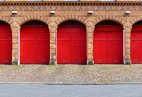 Yeele 5x3ft Fire Department Photography Backdrop - Firefighter Theme Vinyl Studio Props for Kids & Adults - Perfect for Photo Booths, Birthday Parties, and Themed Events