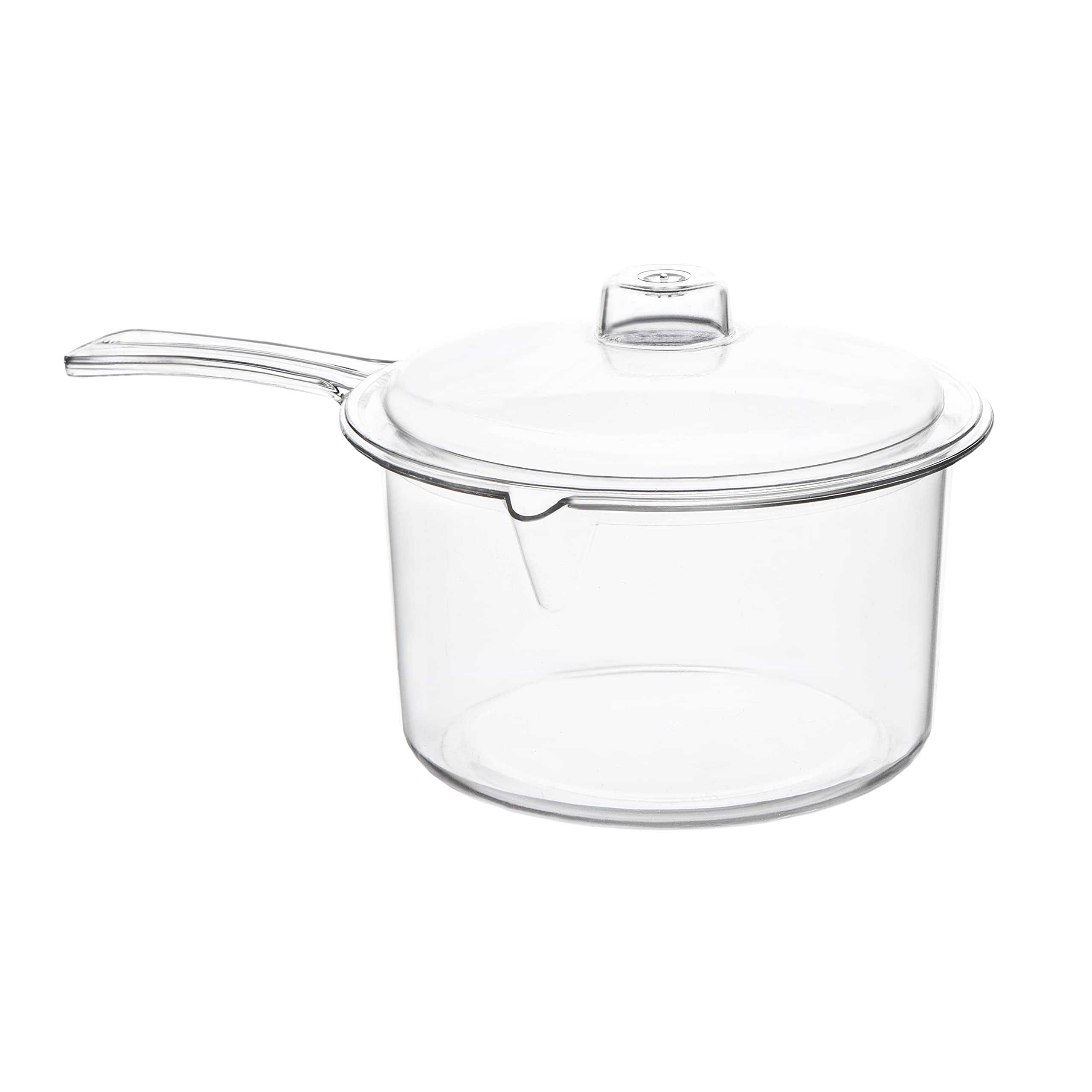 Easycook Microwave Sauce Pan - Clear Polycarbonate 500ml & 600ml Options - Microwave Safe & Durable Cooking Pot with Lid - Perfect for Heating Sauces, Soups, and Leftovers in the Microwave