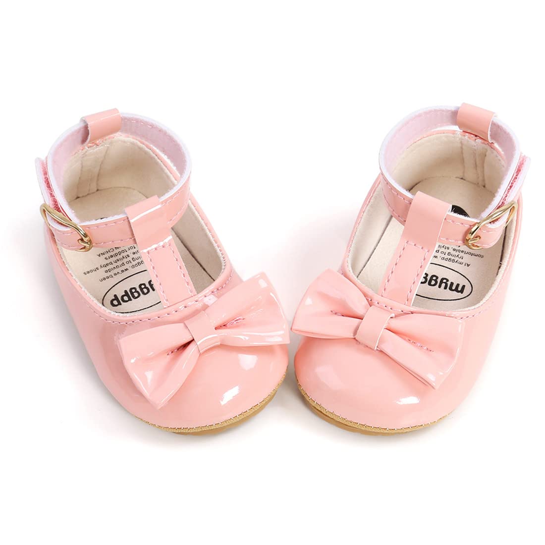 **Baby Girl Soft Sole Mary Jane Shoes - Infant Toddler Walking Flat Shoes for Prewalkers & Weddings - Crib Shoes for Special Occasions & Everyday Play**