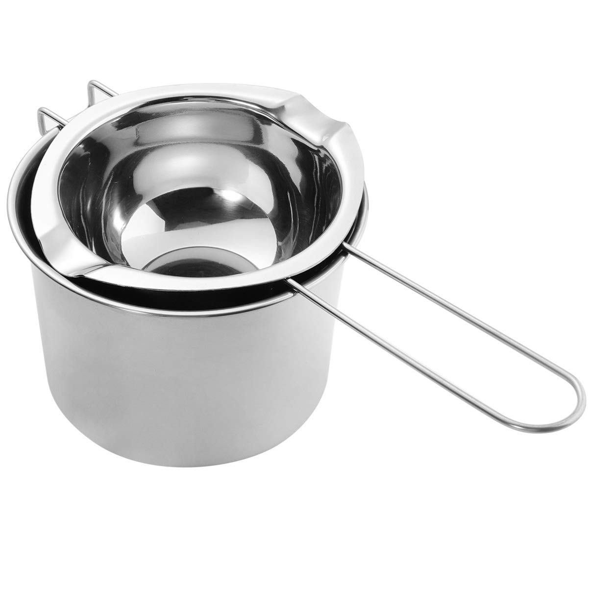 DOITOOL 2-Pack Stainless Steel Chocolate Melting Pot - Professional Butter & Candy Melting Pan for Baking, Candy Making & Dessert Preparation - Ideal for Home Kitchens & Commercial Bakeries